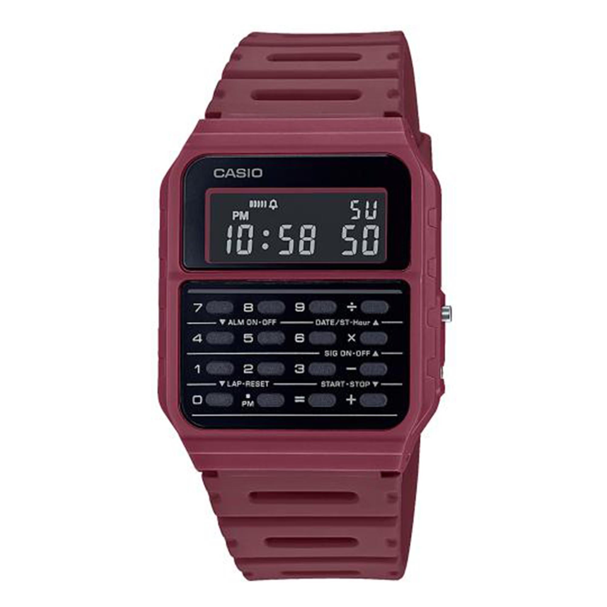 Casio Vintage Quartz Black Dial Resin Strap Calculator Watch CA-53WF-4BEF