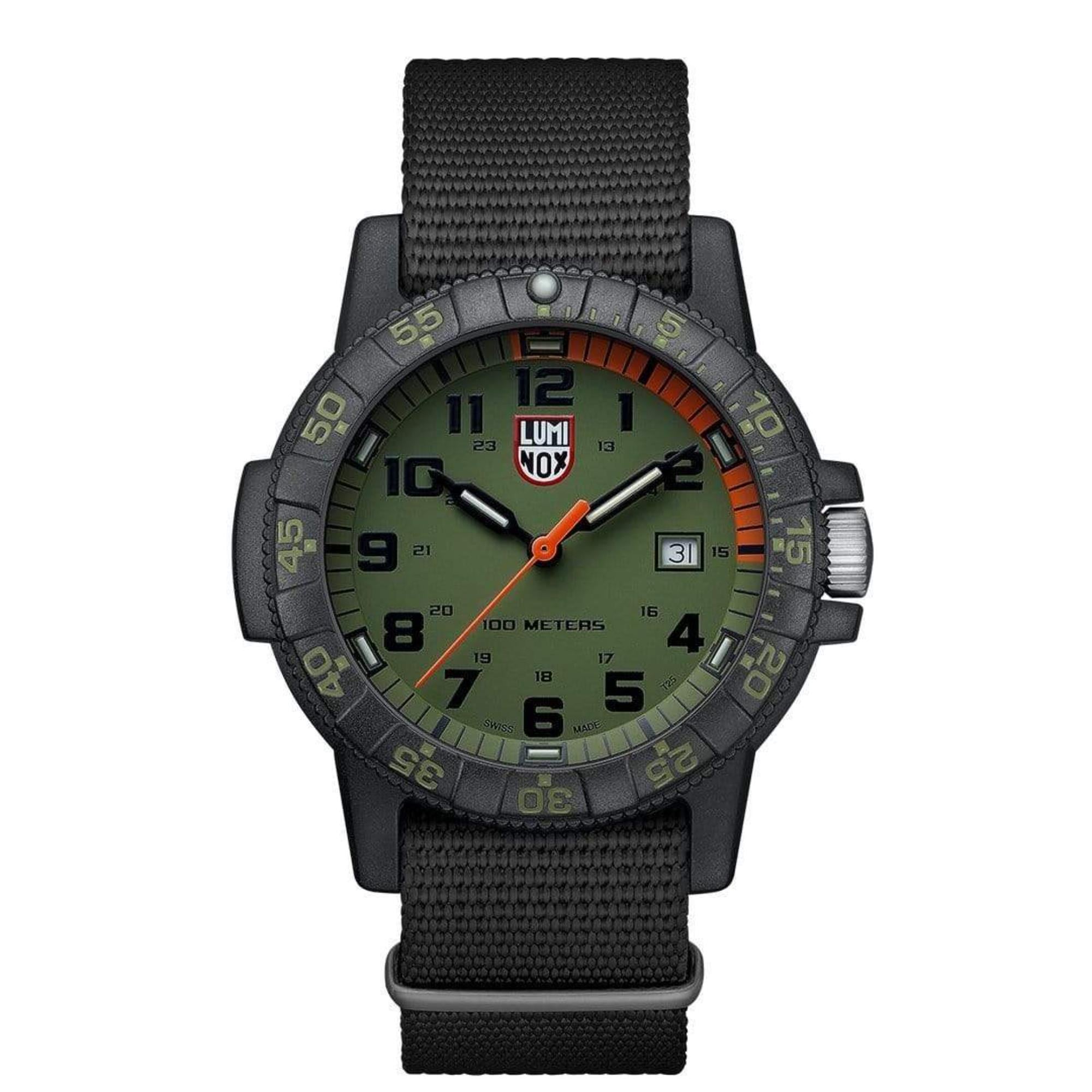Luminox Meeresschildkröte Riese 0320 Serie Grünes Zifferblatt Herren Uhr XS.0337