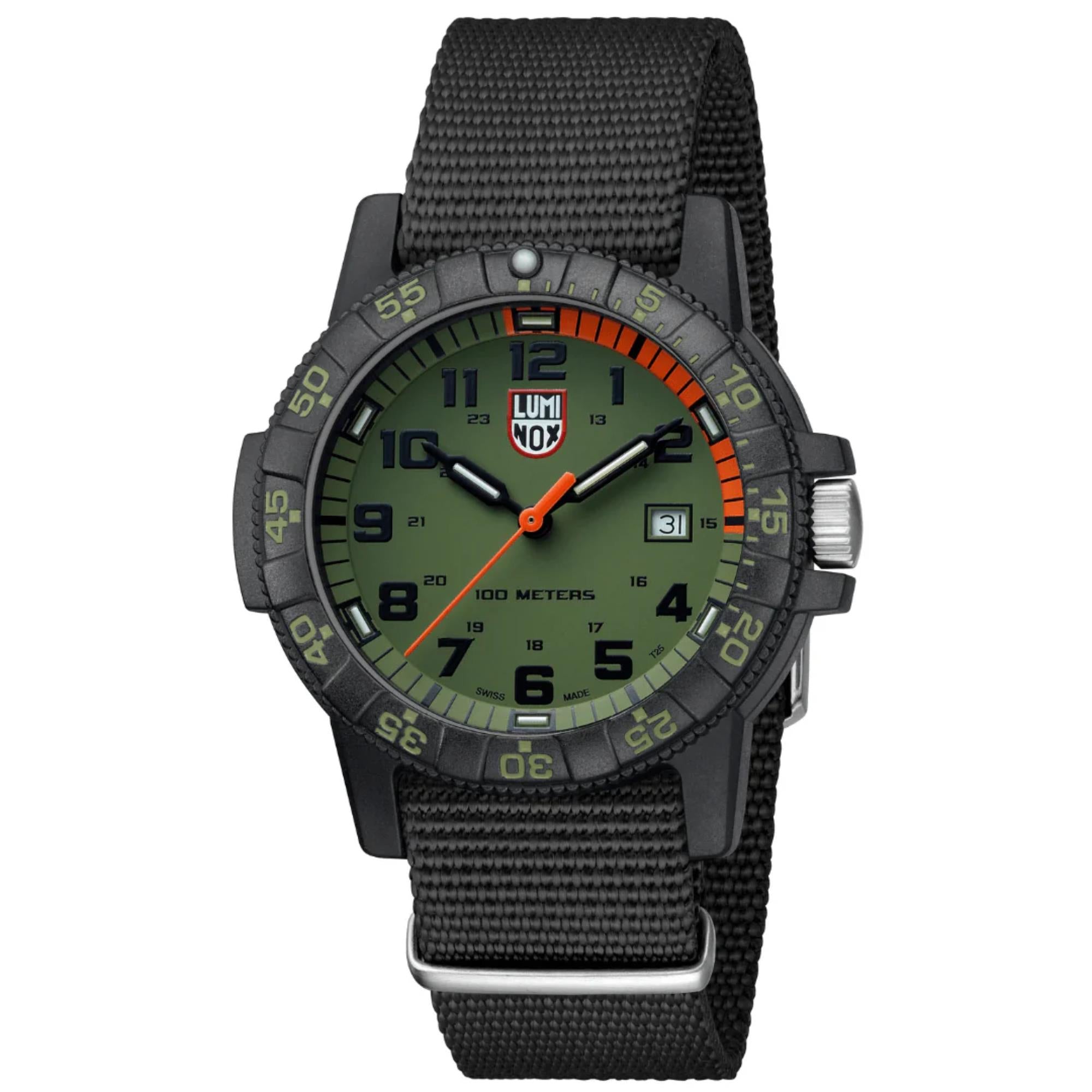 Luminox Meeresschildkröte Riese 0320 Serie Grünes Zifferblatt Herren Uhr XS.0337