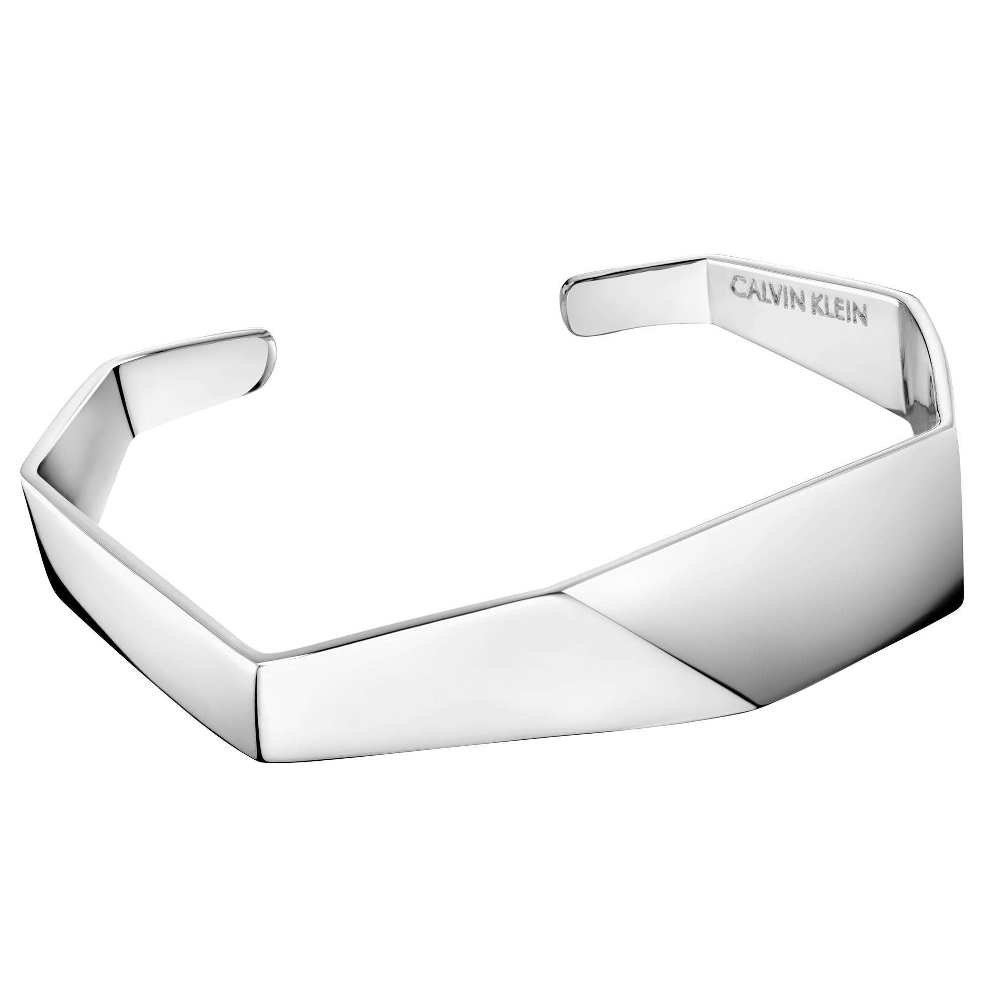 Calvin Klein Origami Edelstahl Armreif Damen Schmuck KJATMF0001XS