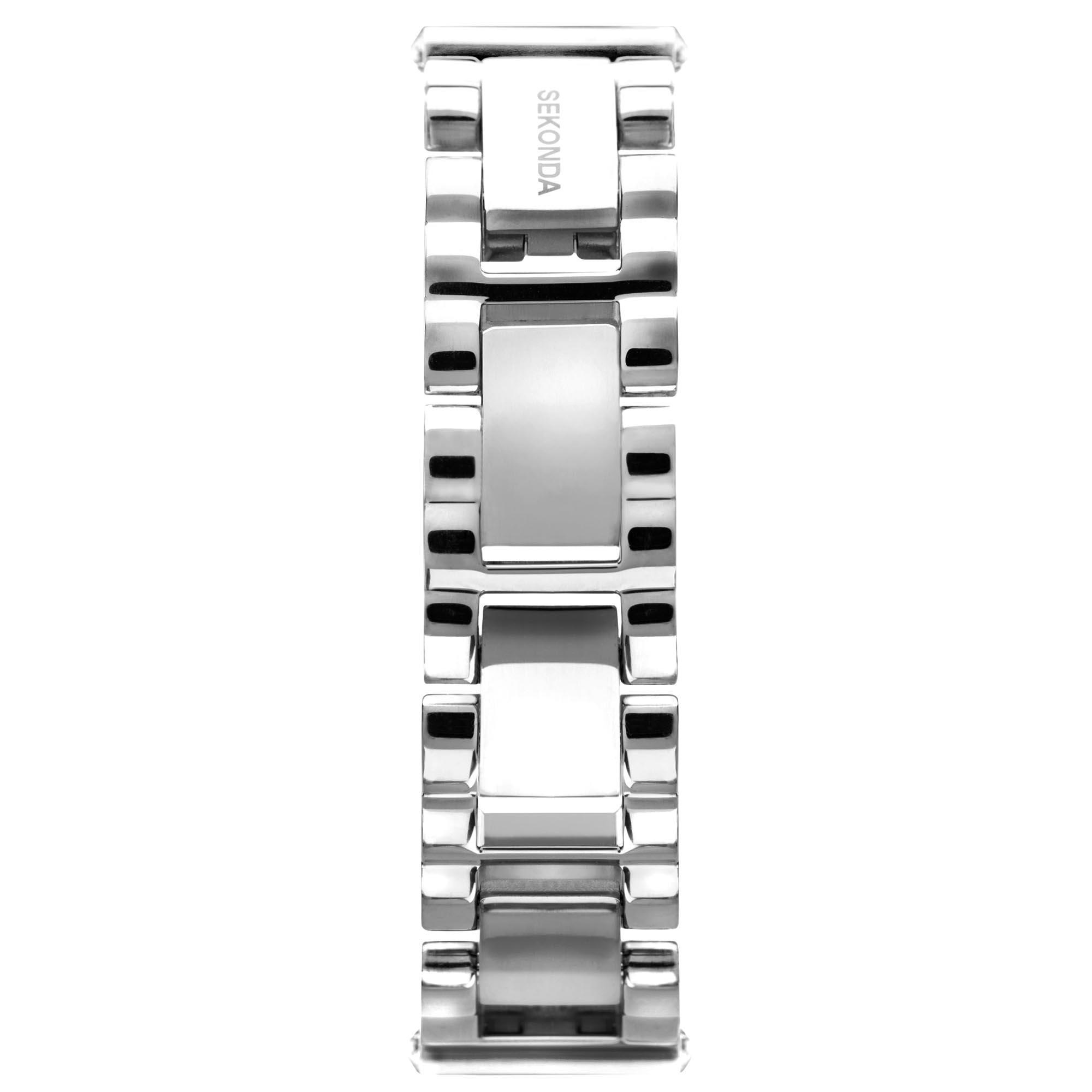 Seksy Edge Quartz Mother of Pearl Dial Steel Strap Ladies Watch 40044