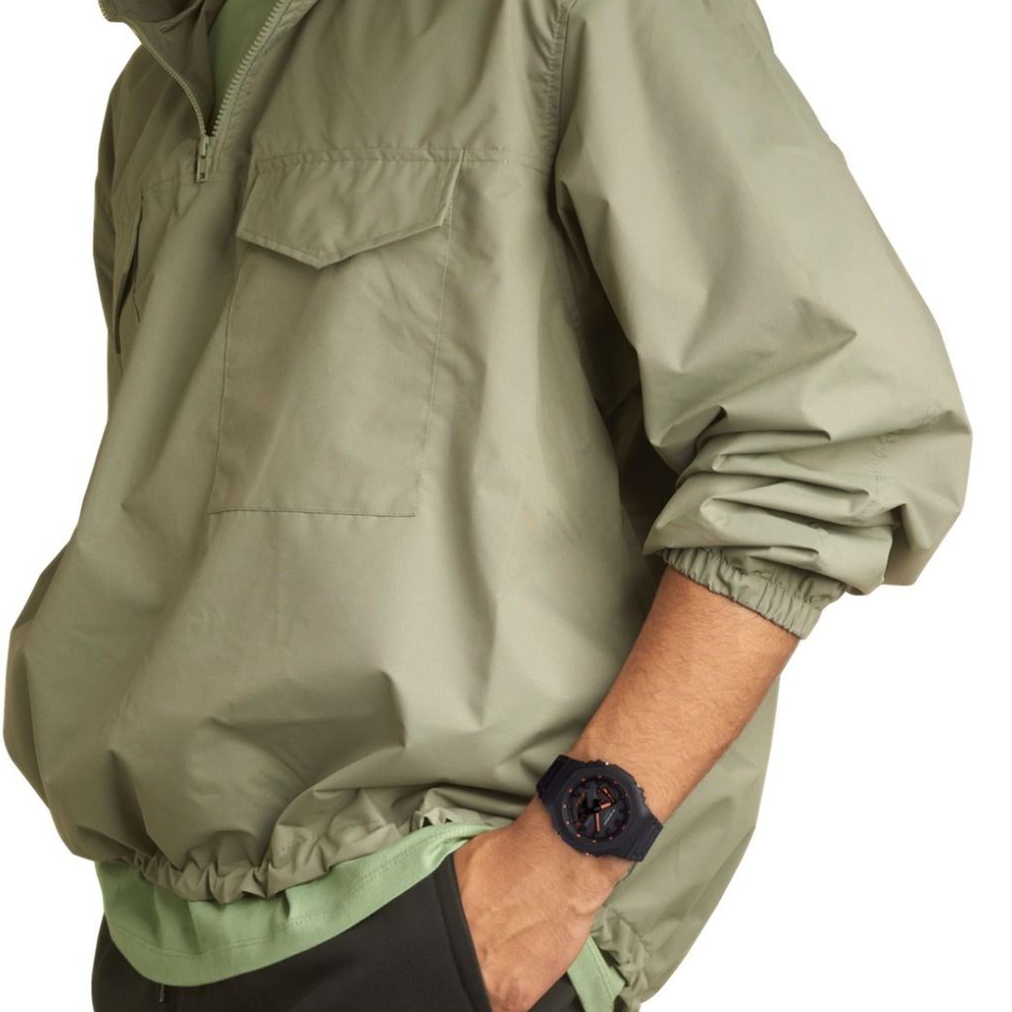 Casio G-Shock Oktagon Serie ‘CasiOak’ Quarz Graues Zifferblatt Graues Silikonarmband Herren Uhr GA-2100-1A4ER