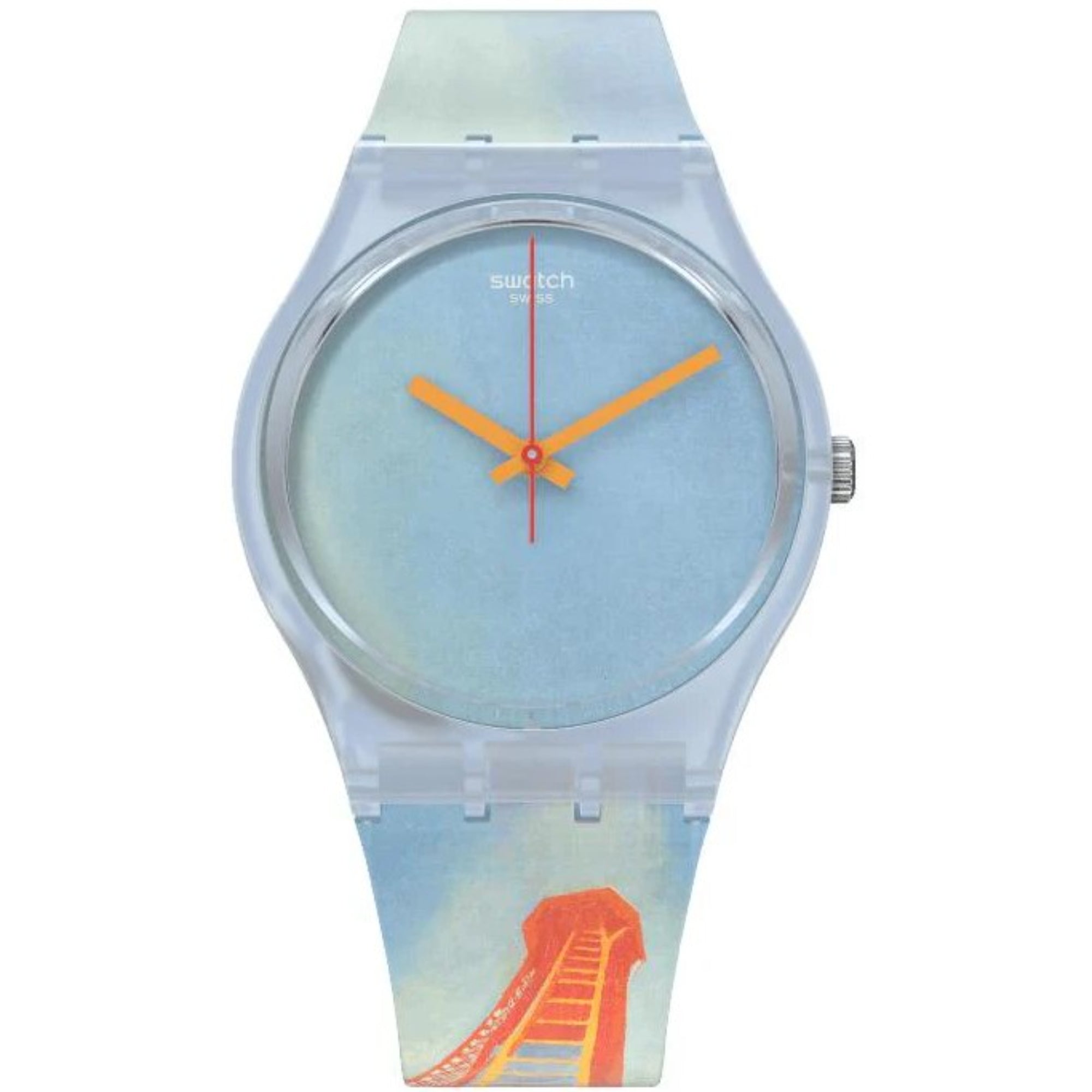 Swatch Original Gents Centre Pompidou Eiffelturm von Robert Delaunay Quarz Uhr GZ357
