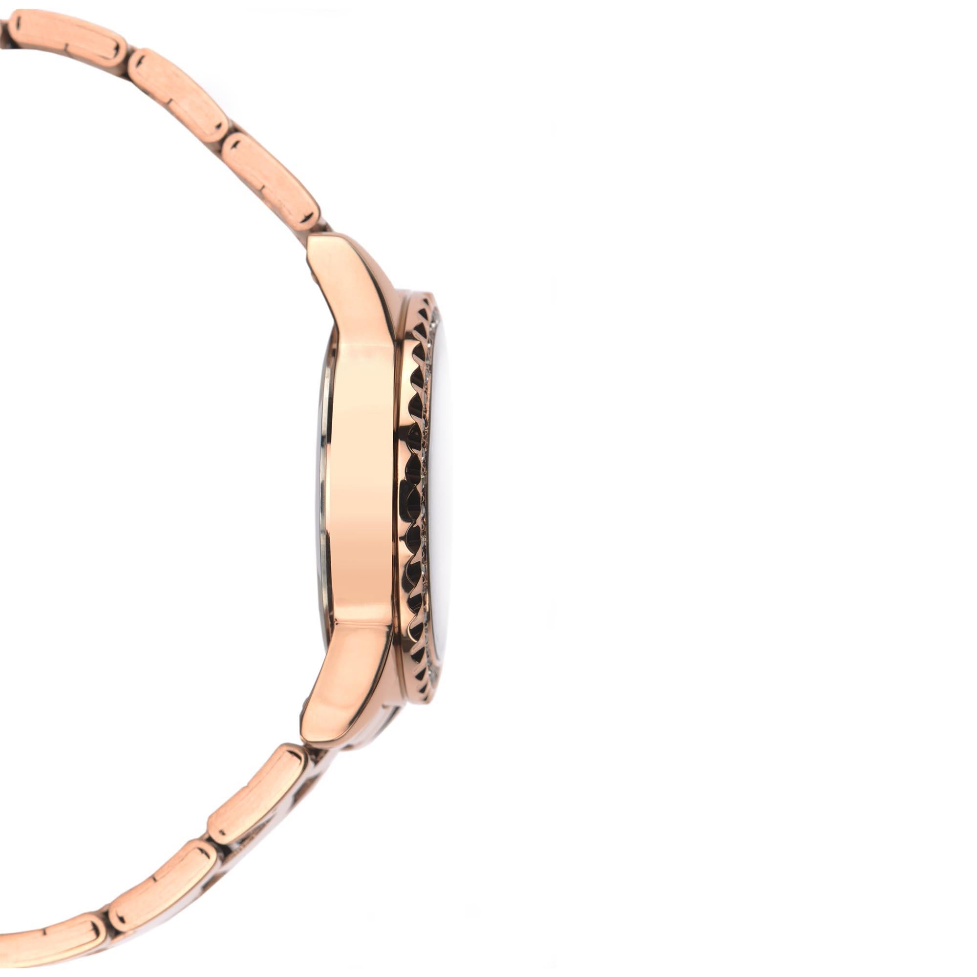 Sekonda Hero Quarz Rotes Zifferblatt Bronze Edelstahl Damen Uhr 40290