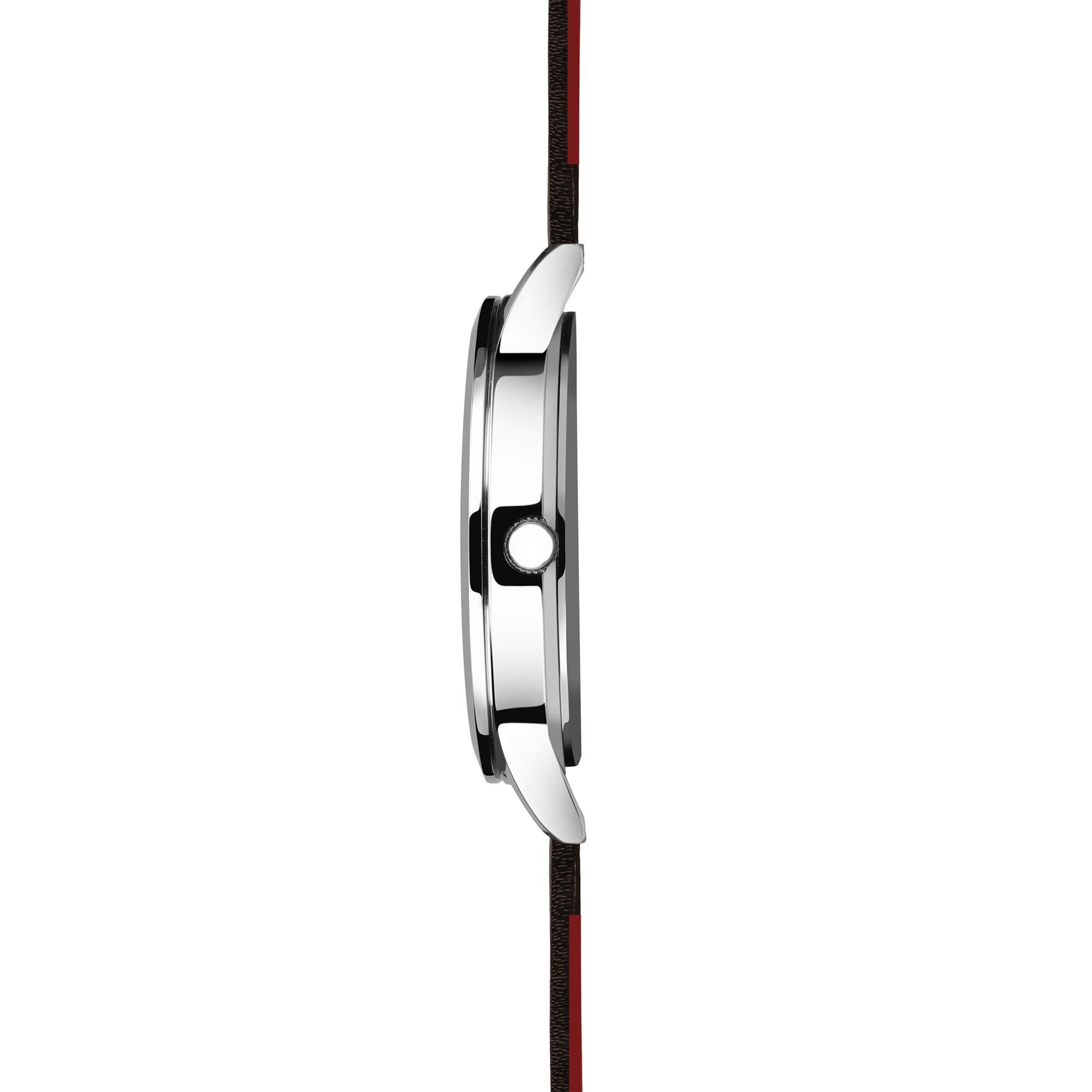 Sekonda Classic Quartz Weißes Zifferblatt Schwarzes Armband Uhr 1939