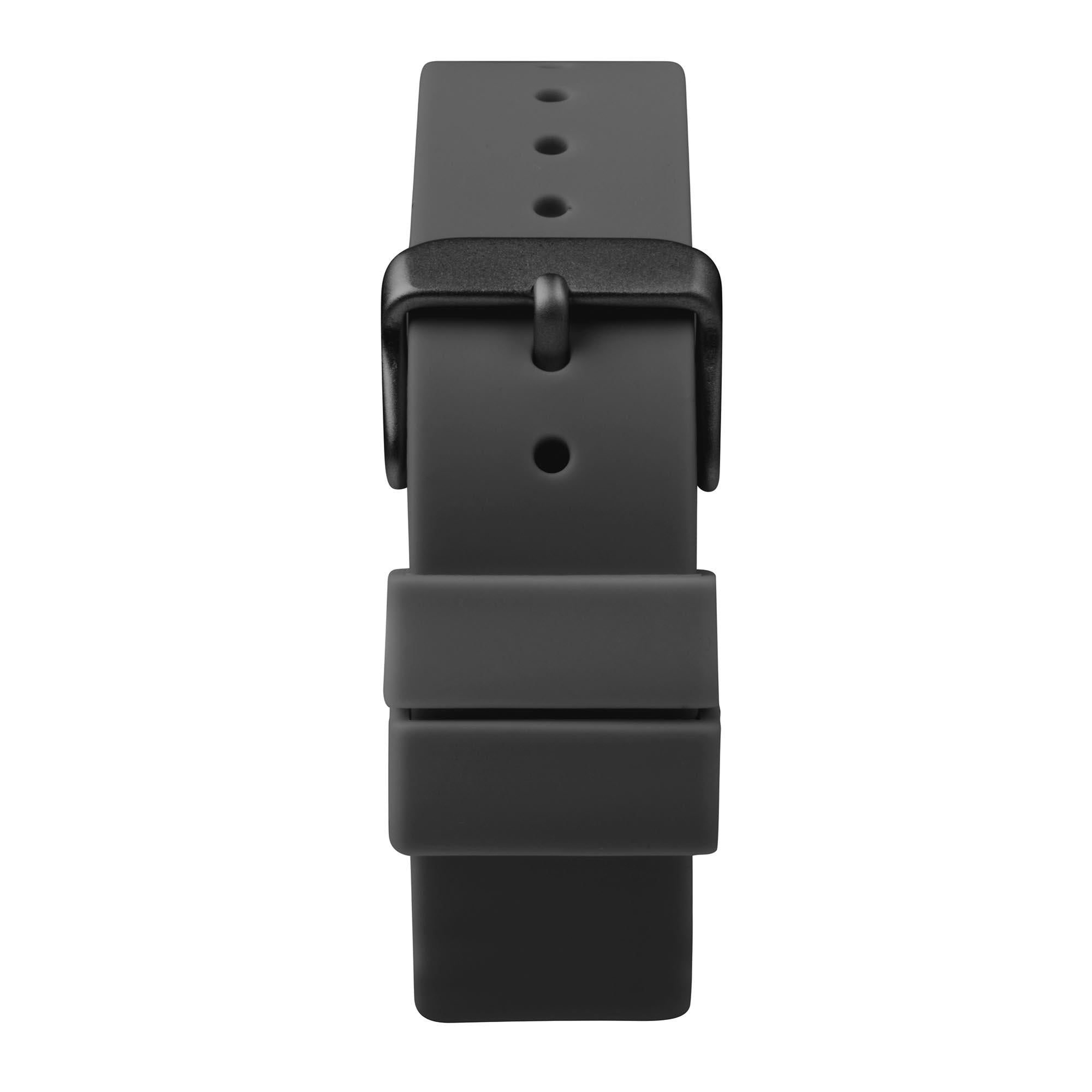 Sekonda In Colour Quarz Schwarzes Zifferblatt Schwarzes Silikonarmband Damen Uhr 40389