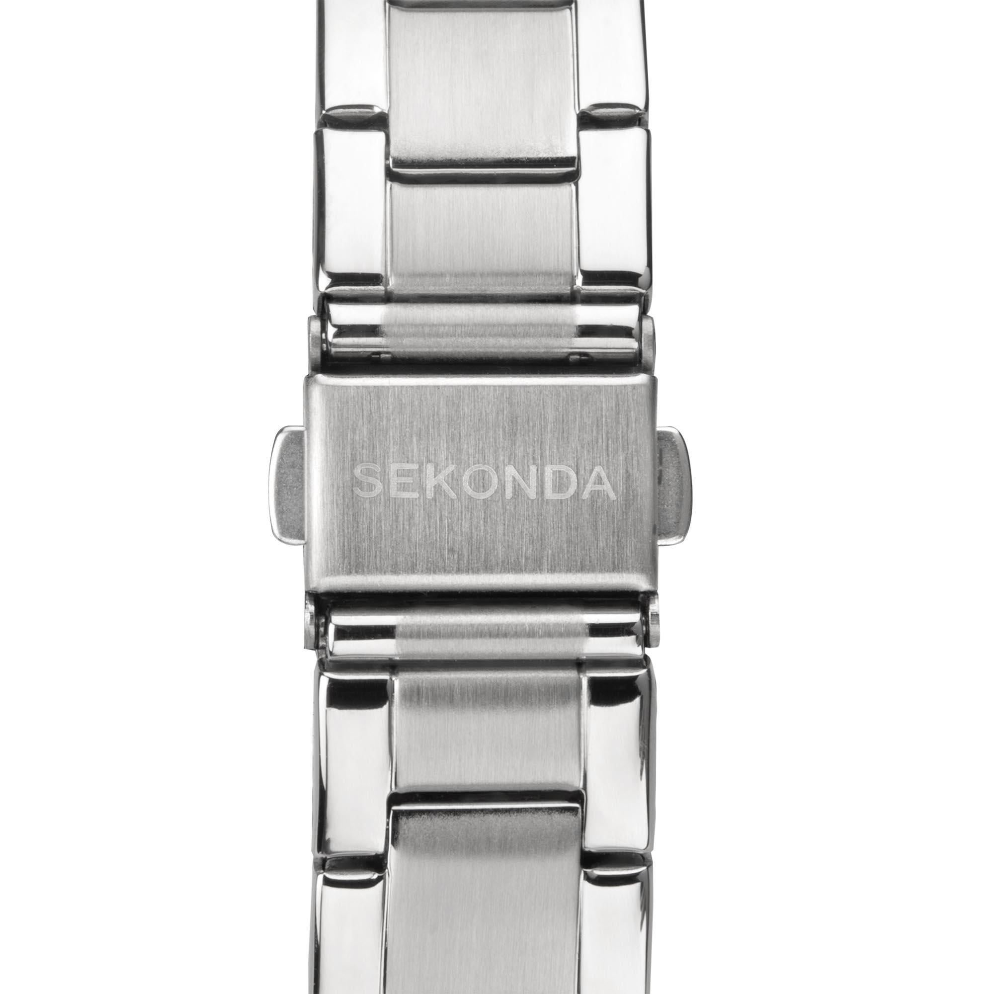 Sekonda ColourPop Quarz Marine Zifferblatt Edelstahlarmband Damen Uhr 40366