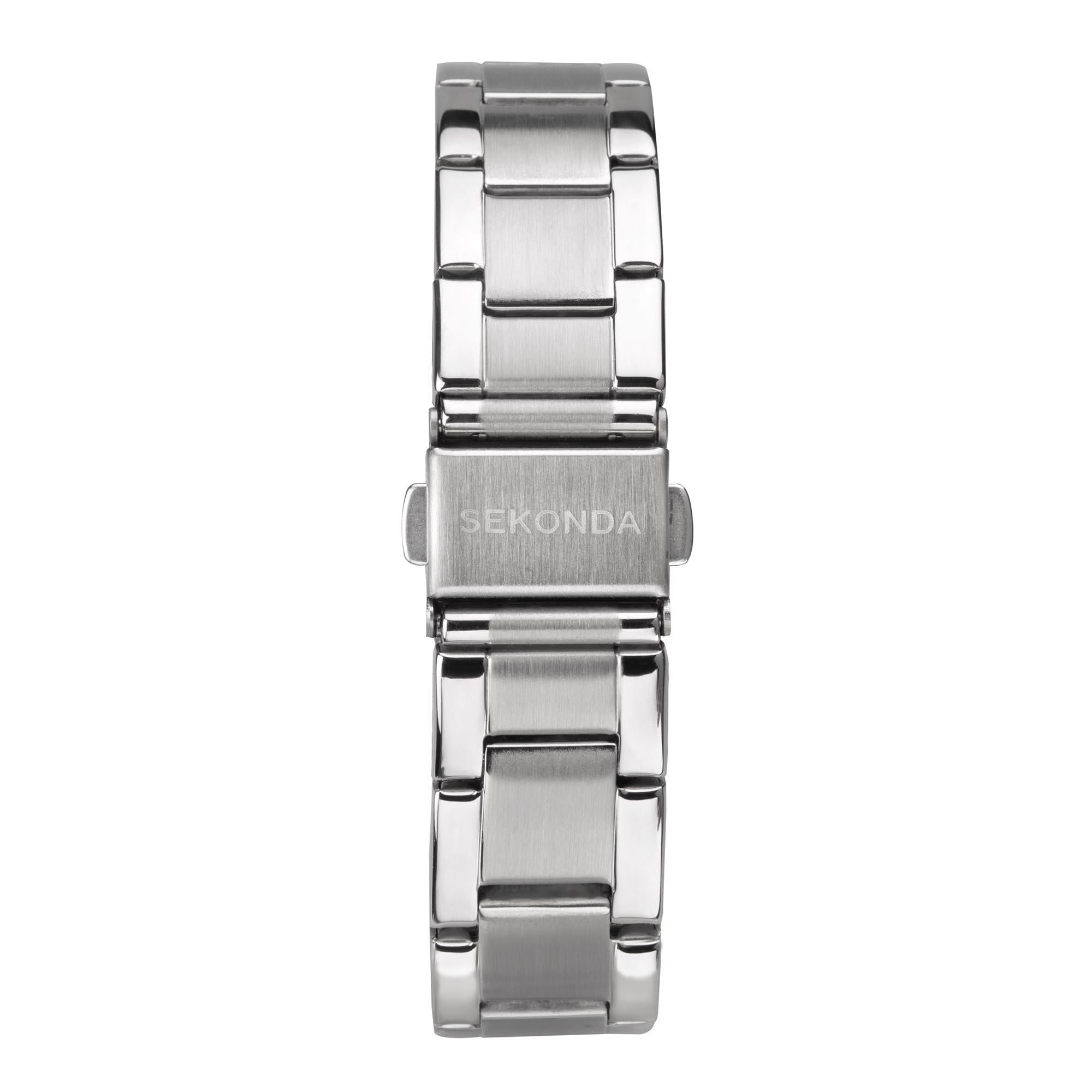 Sekonda ColourPop Quarz Marine Zifferblatt Edelstahlarmband Damen Uhr 40366
