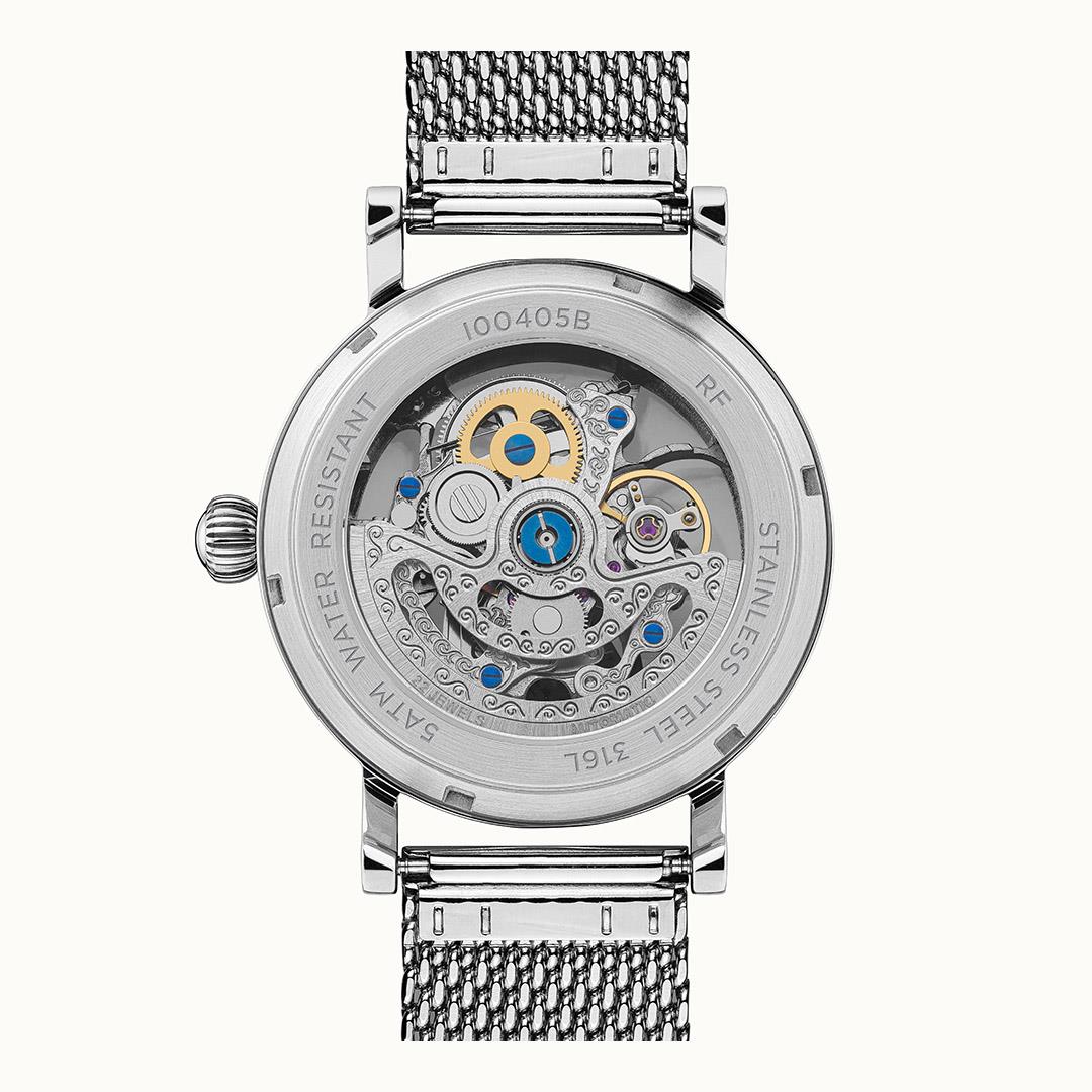 Ingersoll The Herald Automatik Graues Zifferblatt Mailänder Armband Herren Uhr I00405B