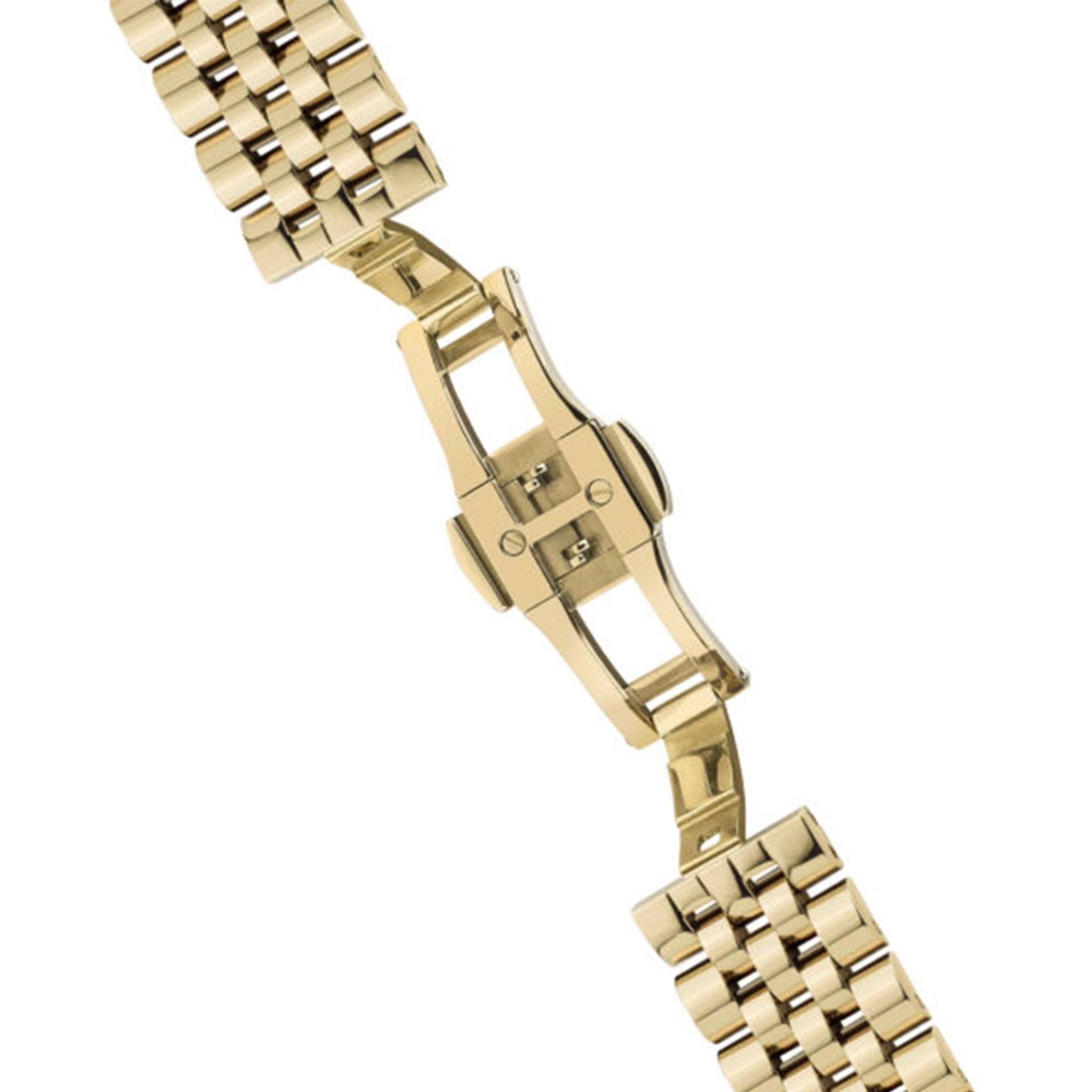Ingersoll 1892 The Herald Automatische Uhr mit Blassgoldenem Zifferblatt und Gold Edelstahlarmband I00408