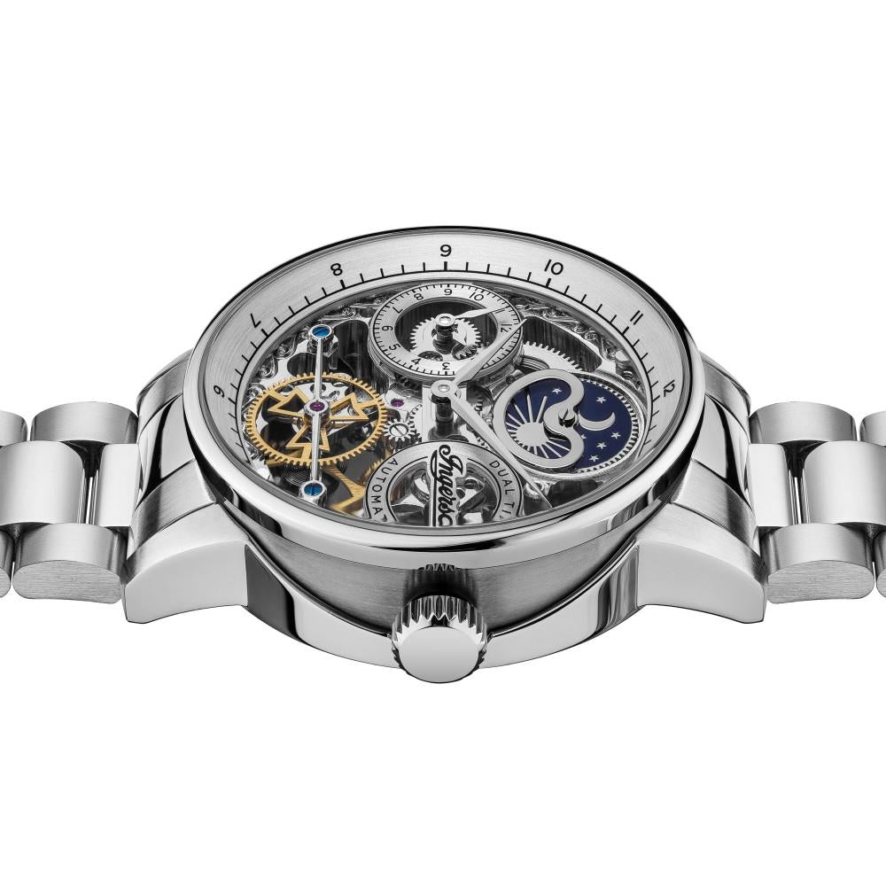 Ingersoll The Jazz 1892 Automatic Silver Dial Steel Bracelet Men's Watch I07703