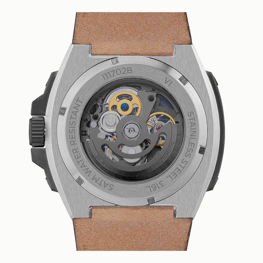 Ingersol The Motion Automatische Schwarze Zifferblatt Lederarmband Herren Uhr I11702B