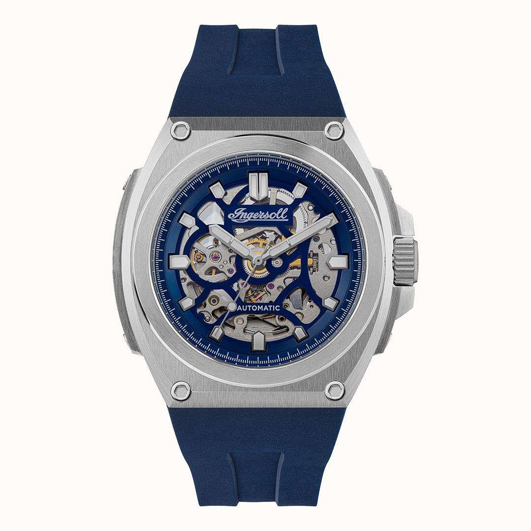 Ingersoll The Motion Automatik Blau Zifferblatt Armband Herren Uhr I11704