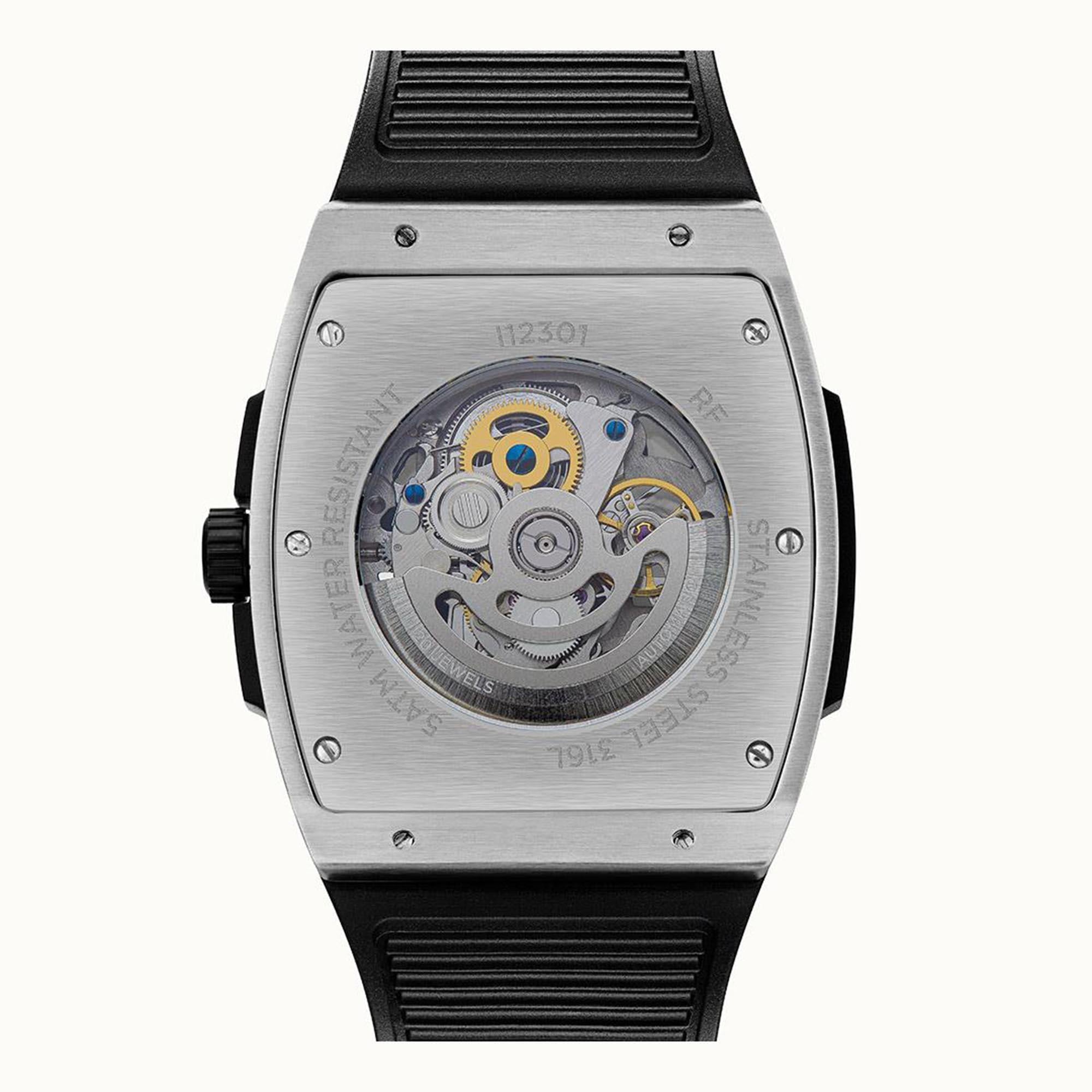 Ingersoll 1892 ‘The Challenger’ Automatic Skeleton Dial Black Rubber Strap Men's Watch I12301