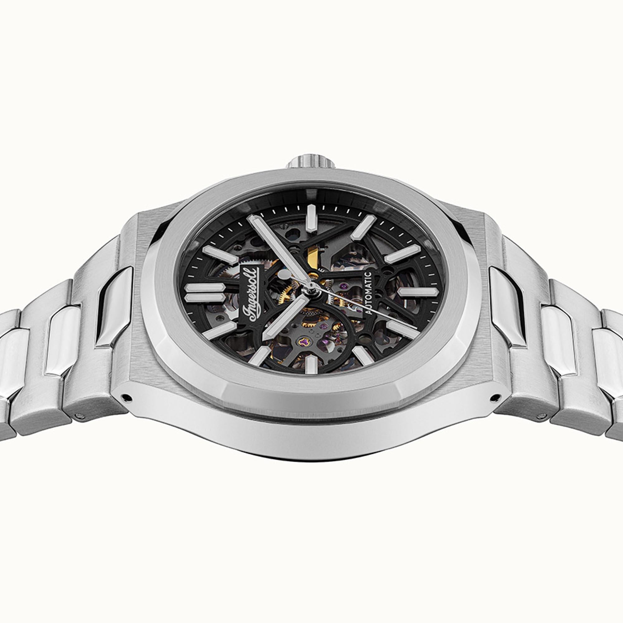 Ingersoll The Catalina Automatic Black Dial Stainless Steel Bracelet Men's Watch I12501
