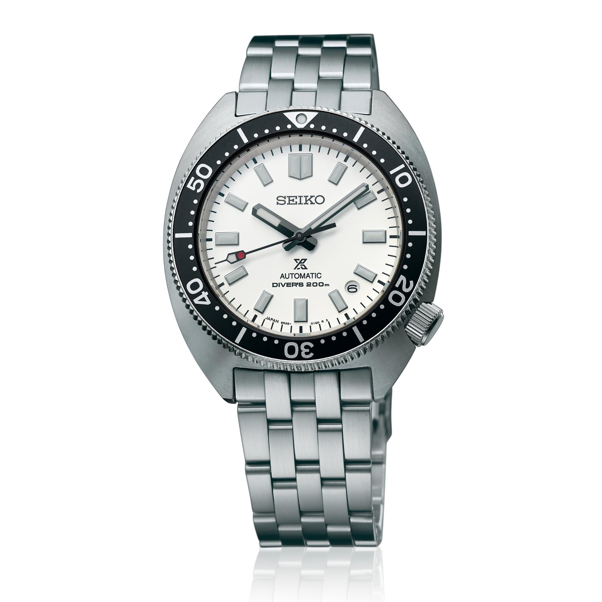 Seiko Prospex Heritage Turtle 1968 Recreation Automatic White Dial Stainless Steel Bracelet SPB313J1