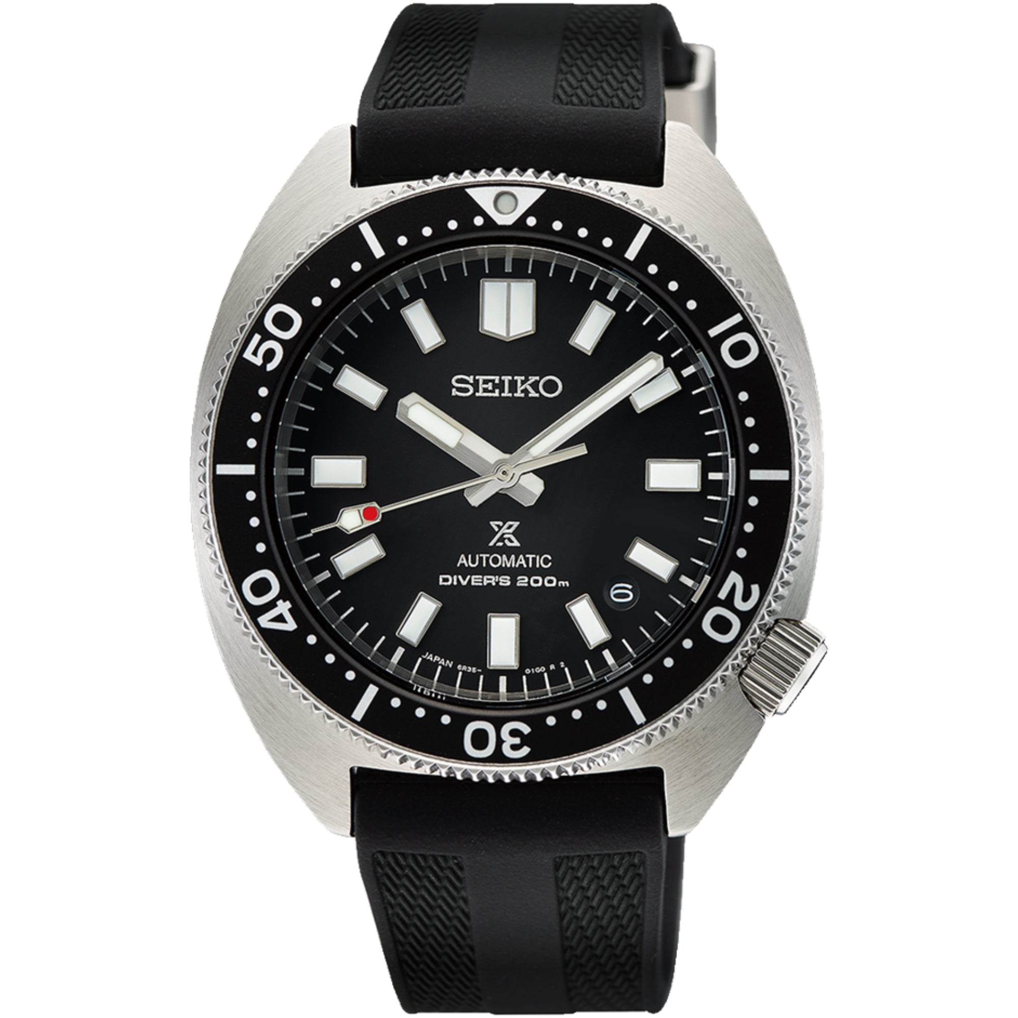 Seiko Prospex Heritage Turtle 1968 Recreation Automatic Black Dial Black Rubber Strap Bracelet SPB317J1