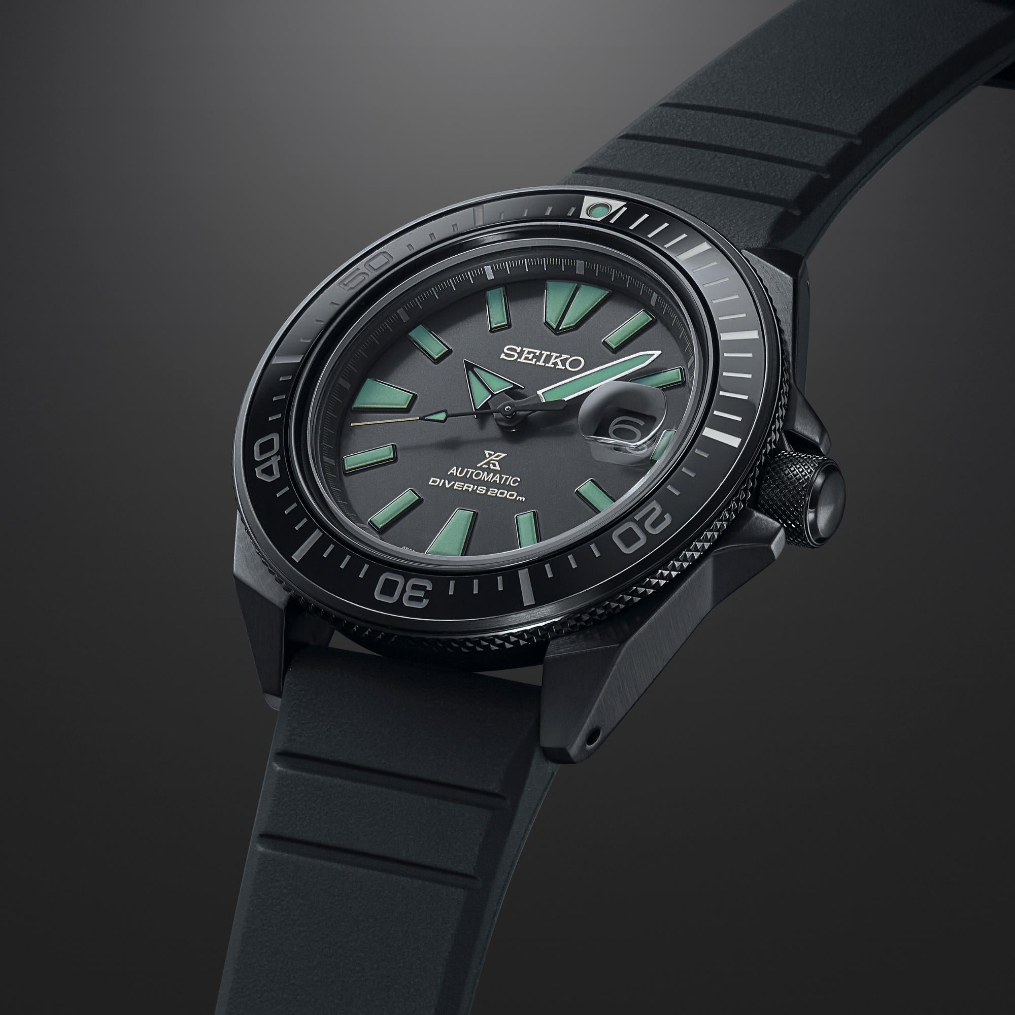 Seiko Prospex Black Series 'Night Vision' King Samurai Automatik Limitierte Auflage Uhr SRPH97K1