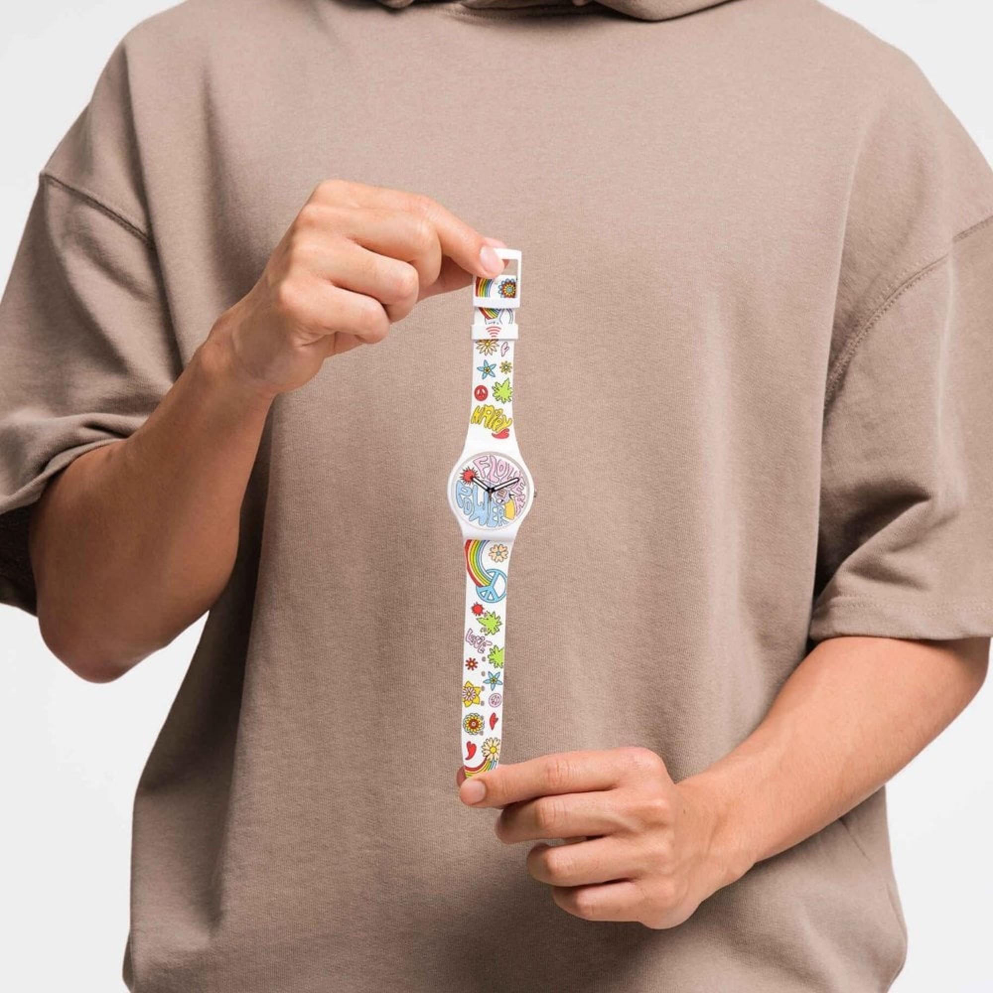 Swatch PEACEPAY! Neue Gent Uhr SO32W108-5300