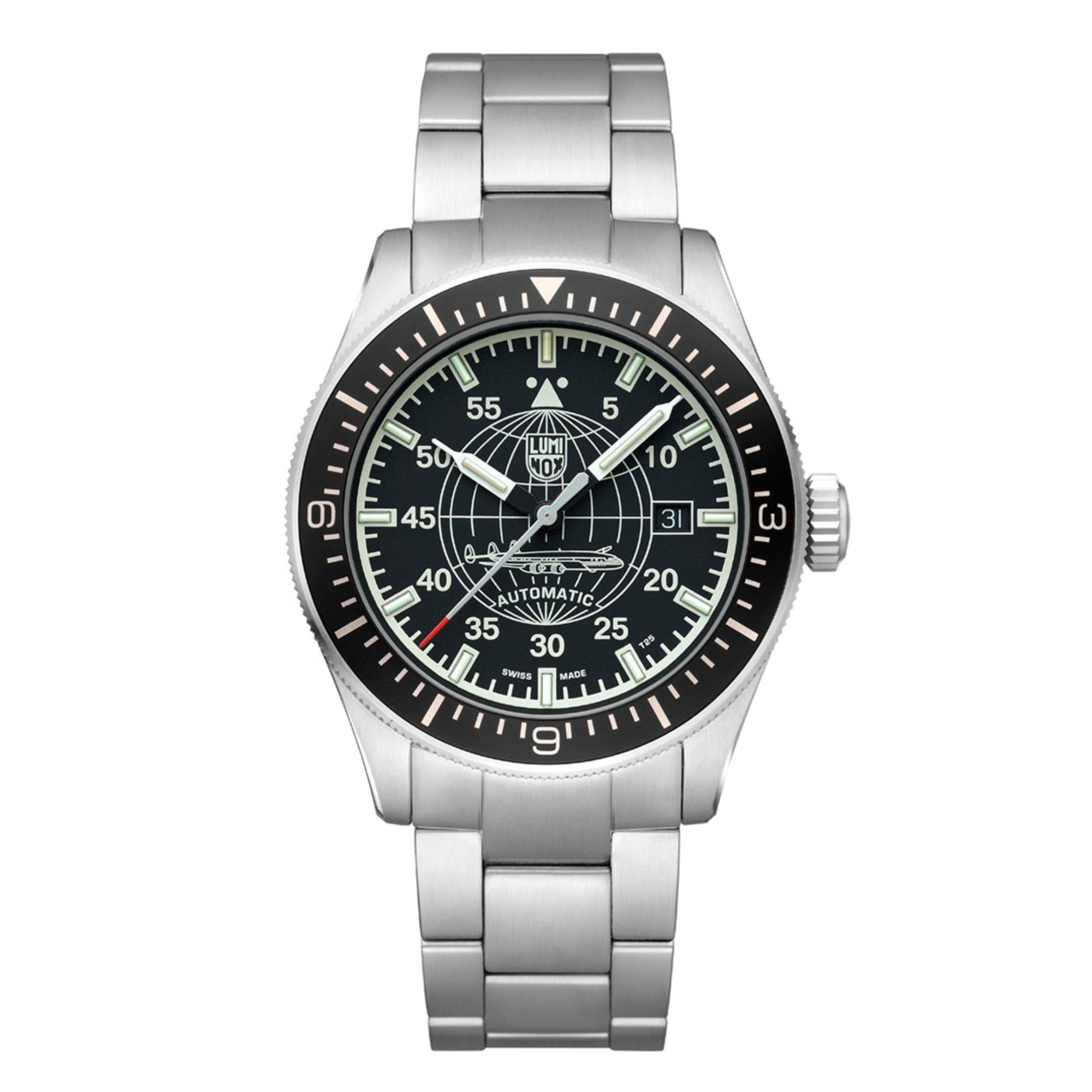 Luminox Constellation 9600 Serie Schwarz Zifferblatt Edelstahlarmband Herren Uhr XA.9601.M