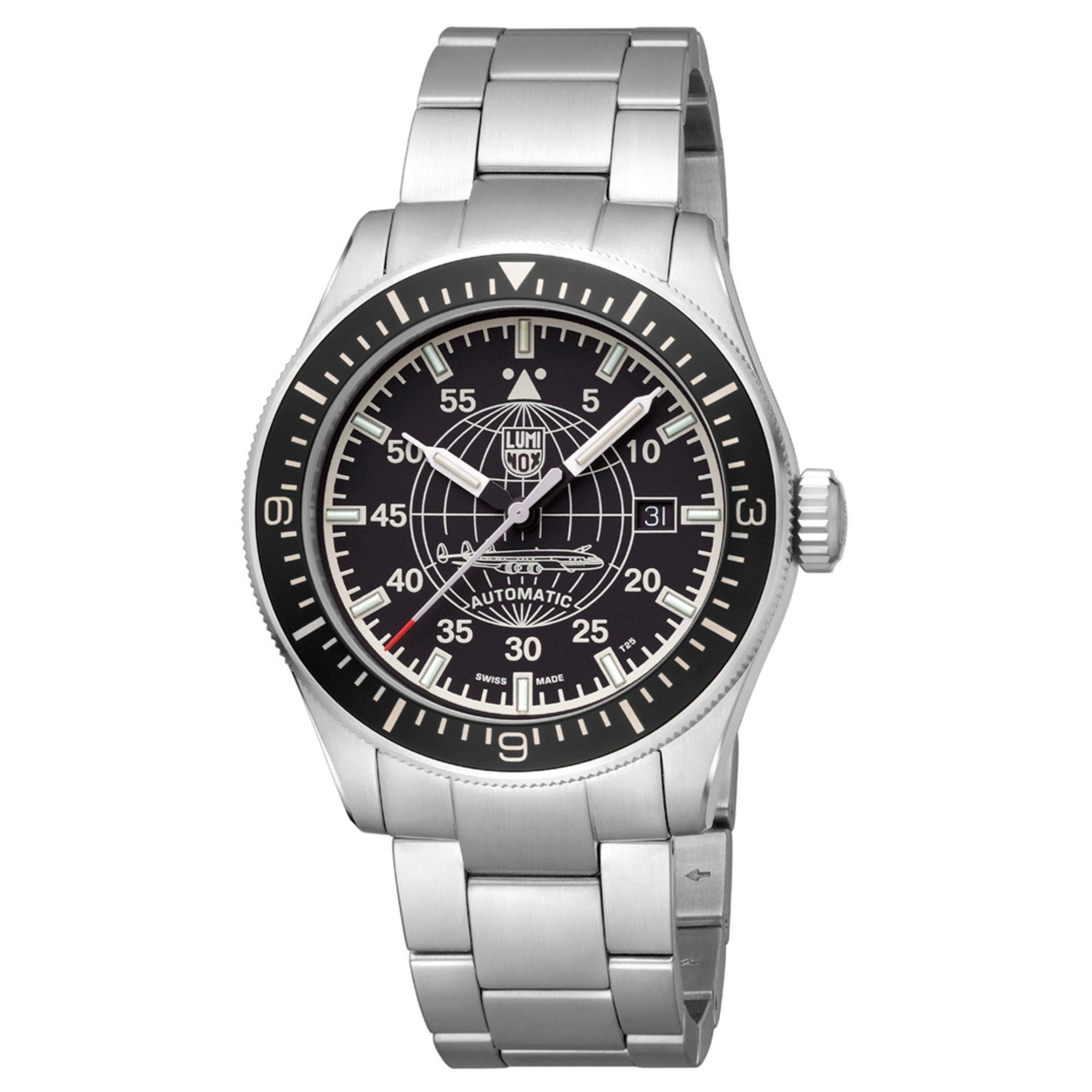 Luminox Constellation 9600 Serie Schwarz Zifferblatt Edelstahlarmband Herren Uhr XA.9601.M