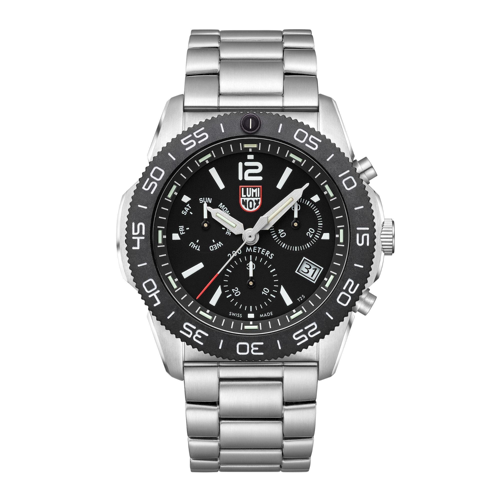 Luminox Pacific Diver Chronograph Edelstahlarmband Herren Uhr XS.3142