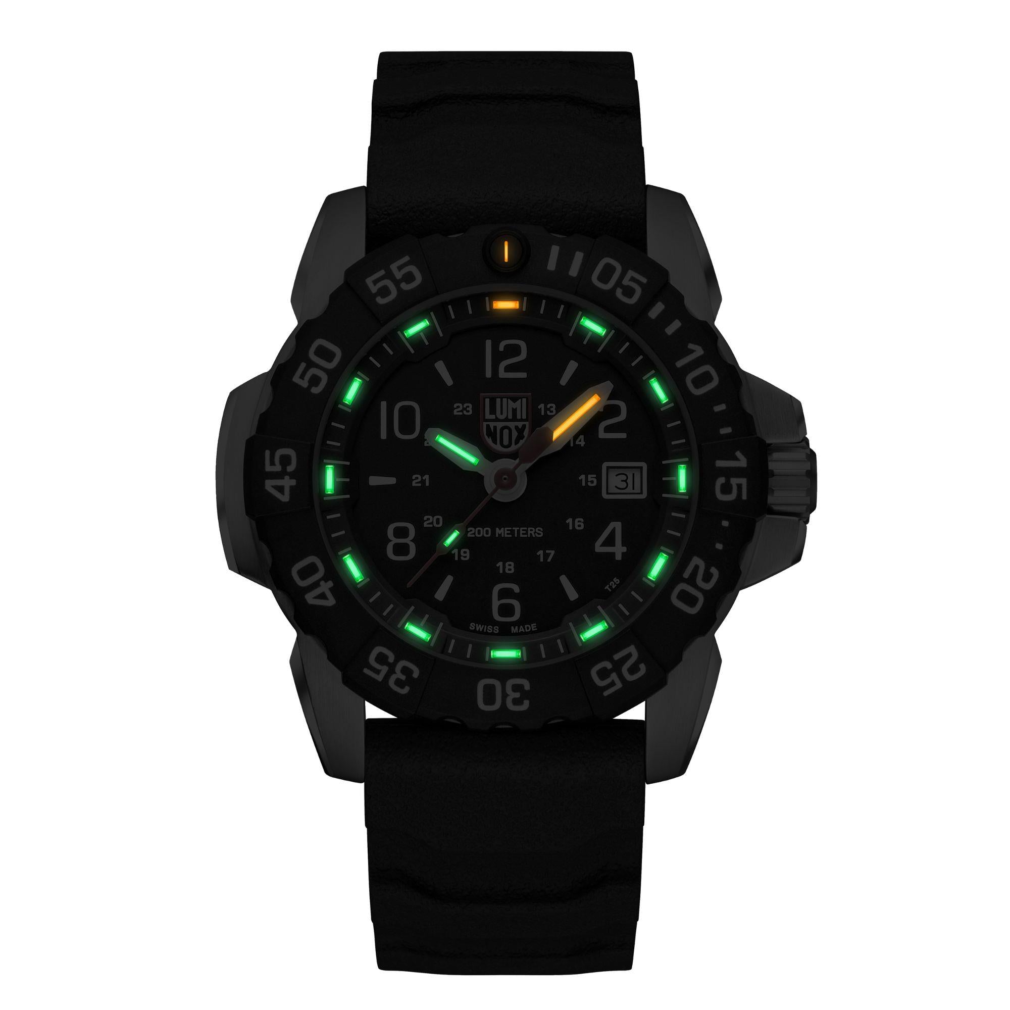 Luminox Navy Seal 45mm Black Dial Rubber Mens Quartz Watch XS.3251.CB