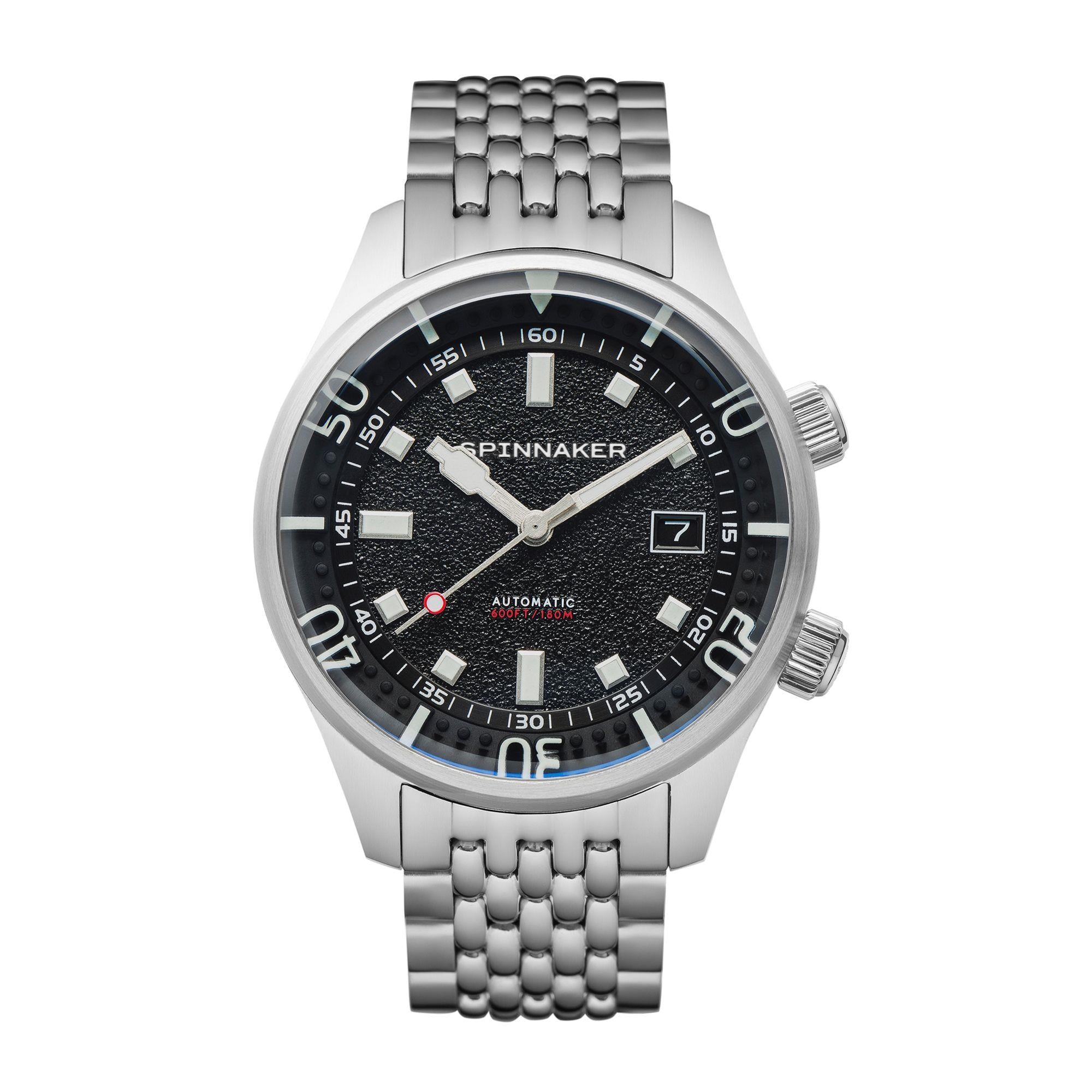 Spinnaker Bradner Petrol schwarze Zifferblatt Edelstahlarmband Herren Uhr SP-5062-11