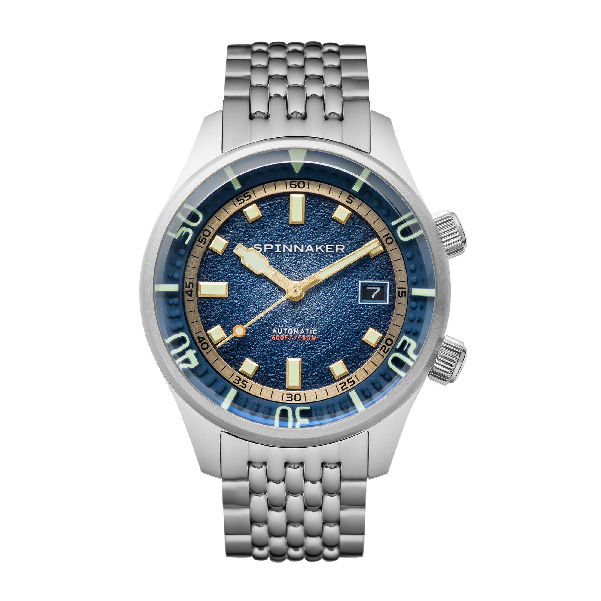 Montre homme Spinnaker Bradner cadran bleu pacifique bracelet acier inoxydable SP-5062-22