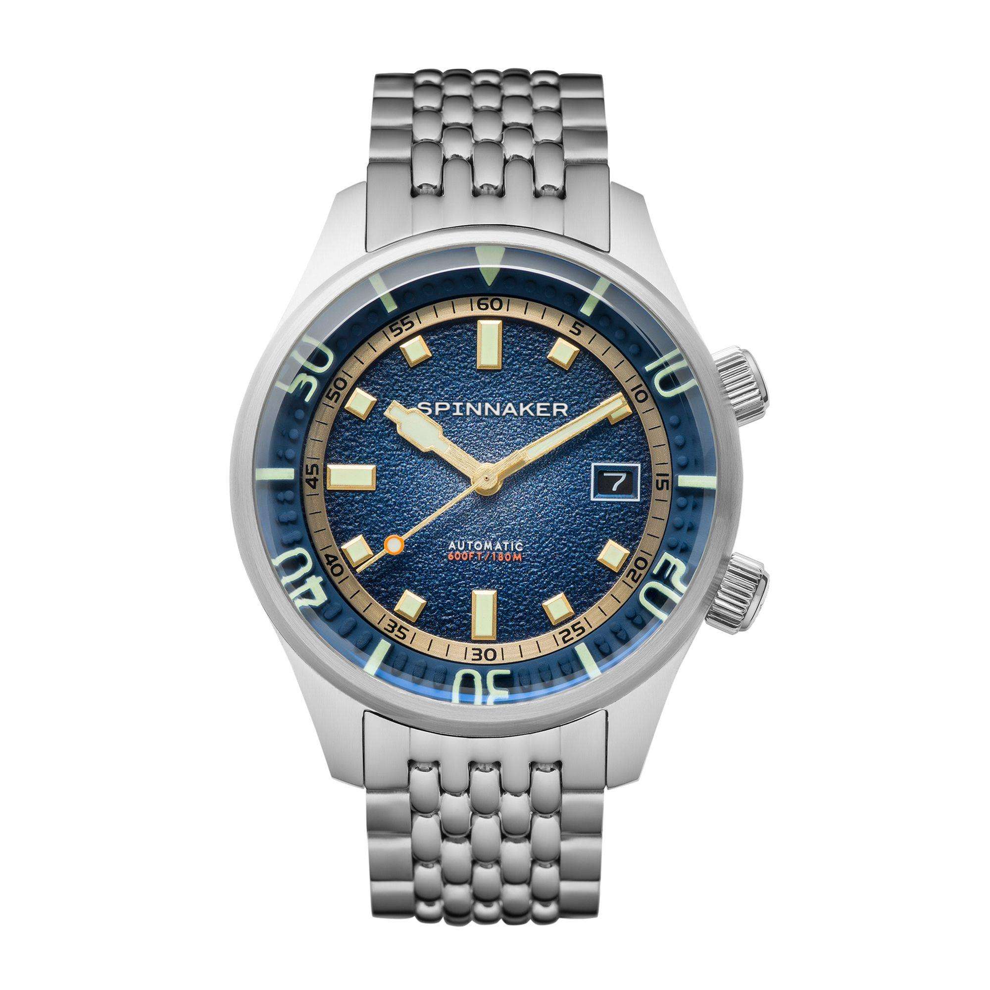 Montre homme Spinnaker Bradner cadran bleu pacifique bracelet acier inoxydable SP-5062-22