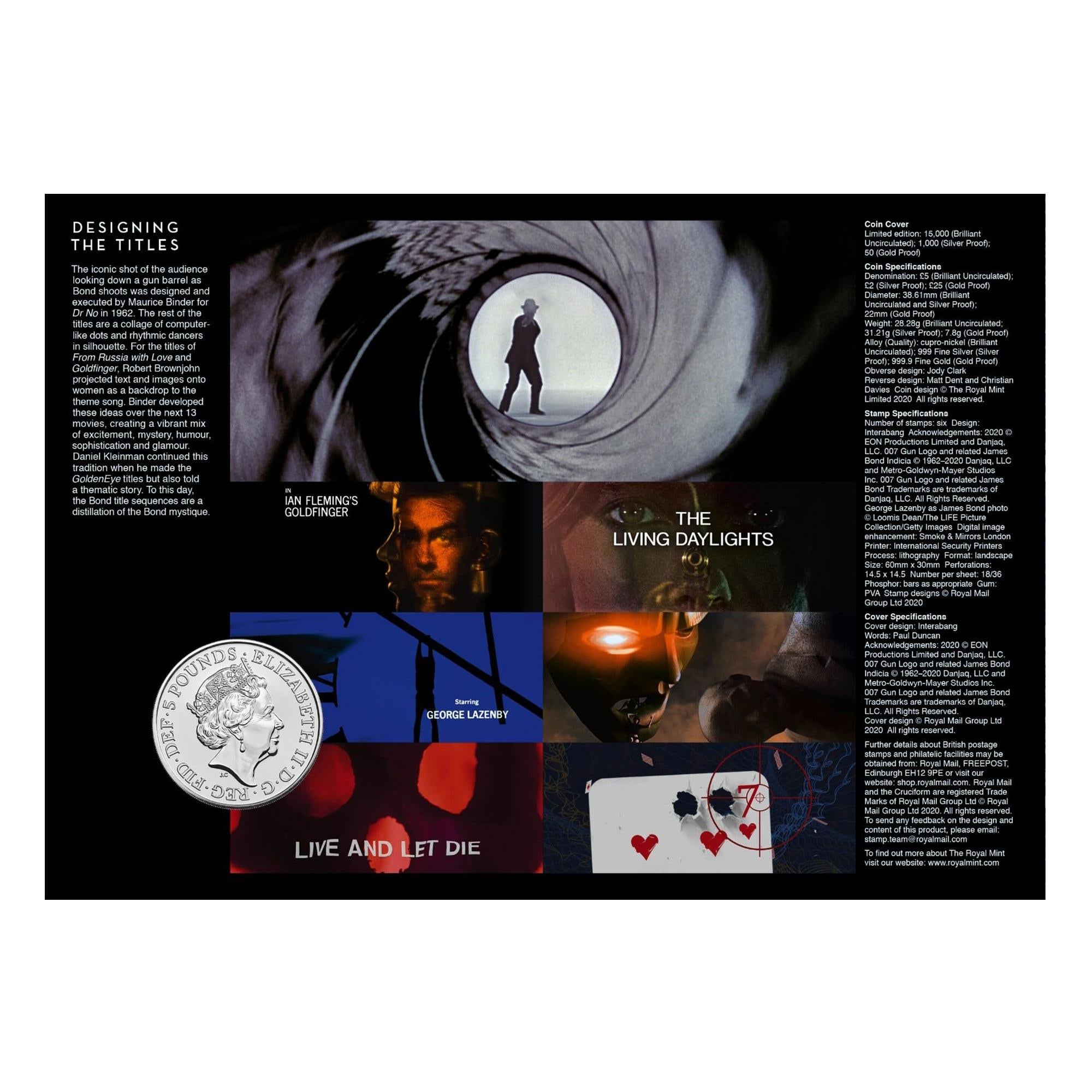 James Bond Briefmarken Set