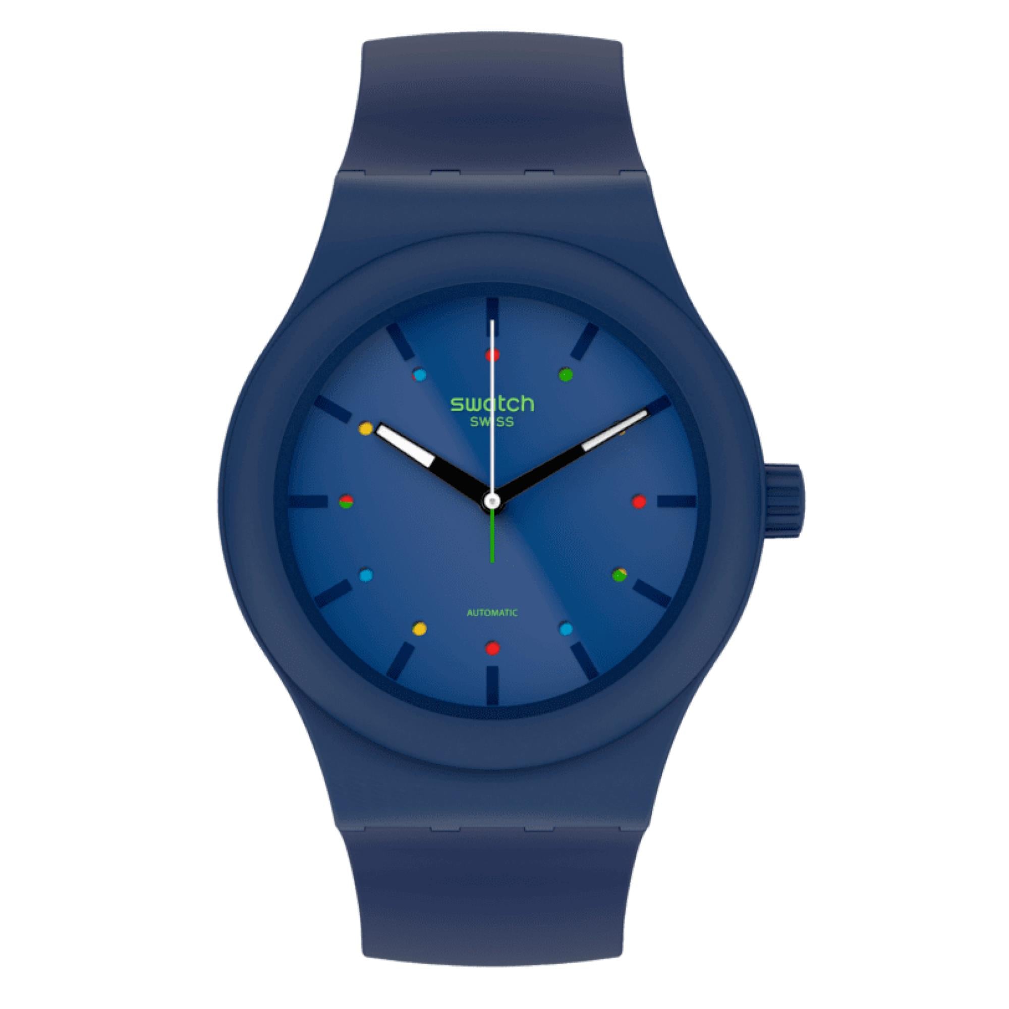 Swatch Sistem 51 '1983 Collection' Quartz Blue Dial Men's Watch SO30N400