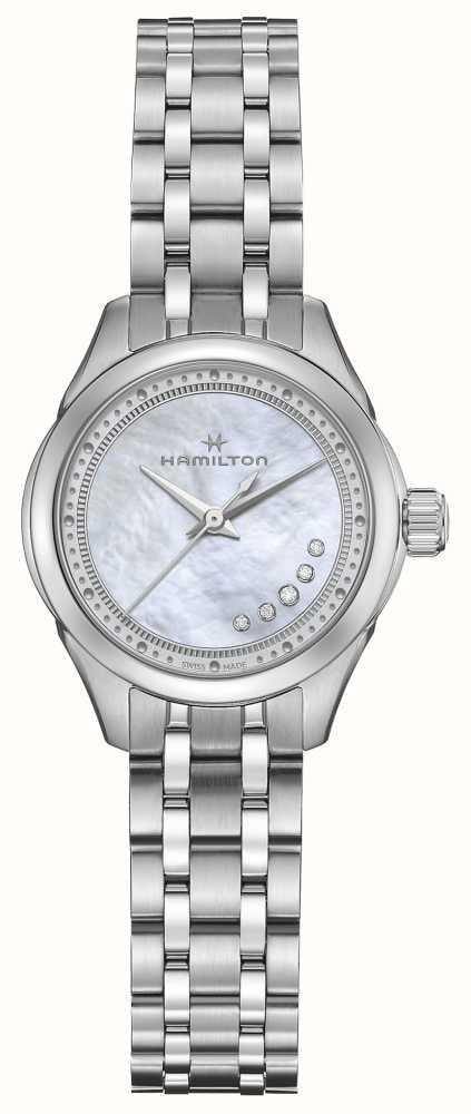 Hamilton Jazzmaster 26mm Mother of Pearl Dial Steel Womens Quartz Watch H32111190