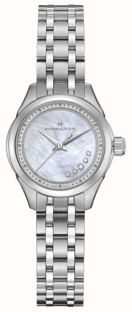 Hamilton Jazzmaster 26mm Mother of Pearl Dial Steel Womens Quartz Watch H32111190