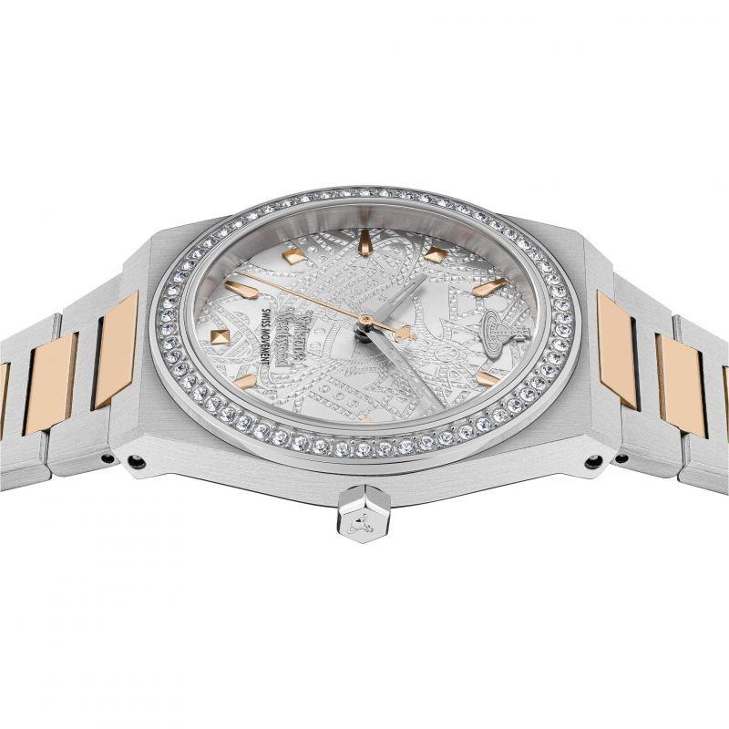 Vivienne Westwood Charterhouse Silbermuster Damenarmbanduhr VV244WSSR