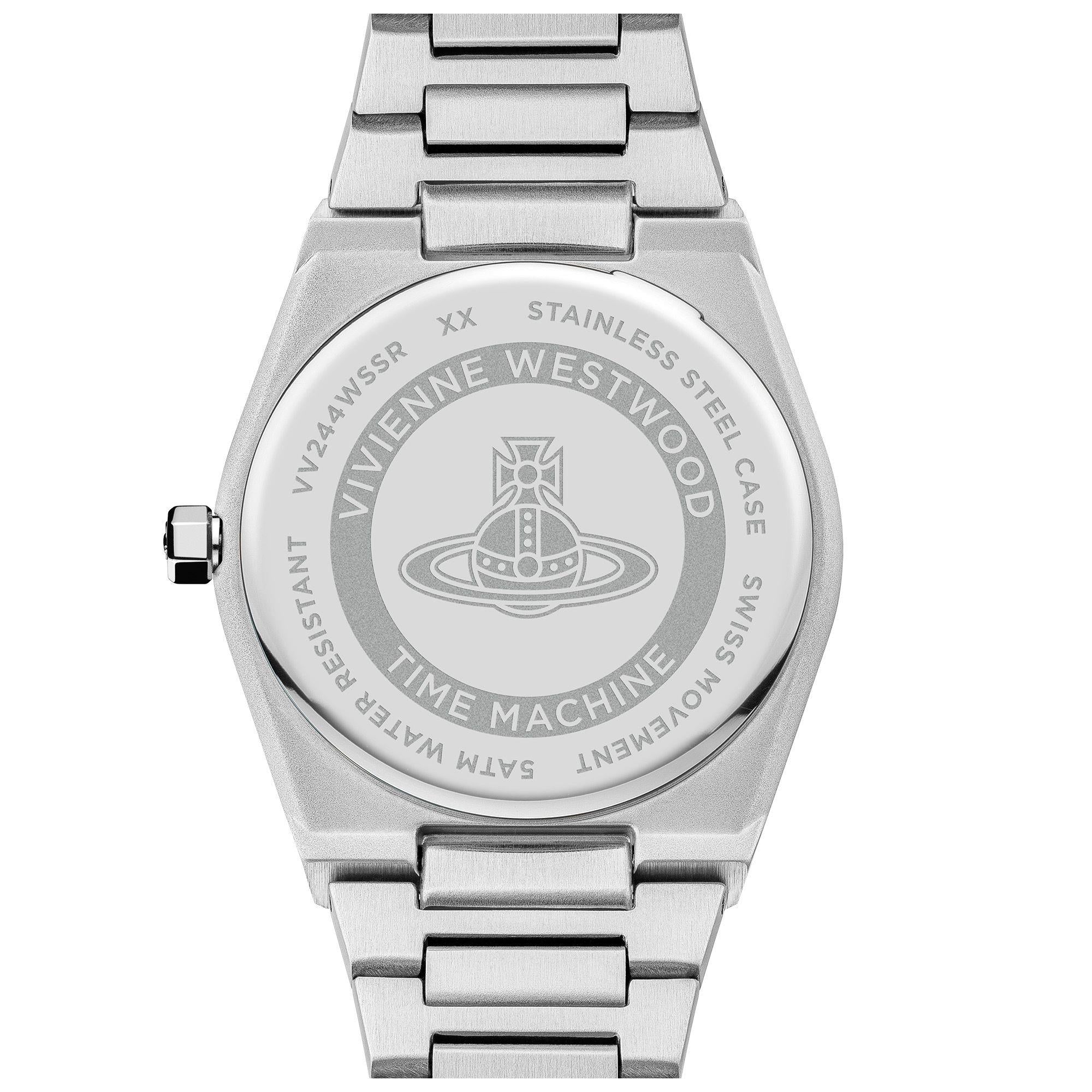 Vivienne Westwood Charterhouse Graues Zifferblatt Edelstahlarmband Damenarmbanduhr VV244GYSL