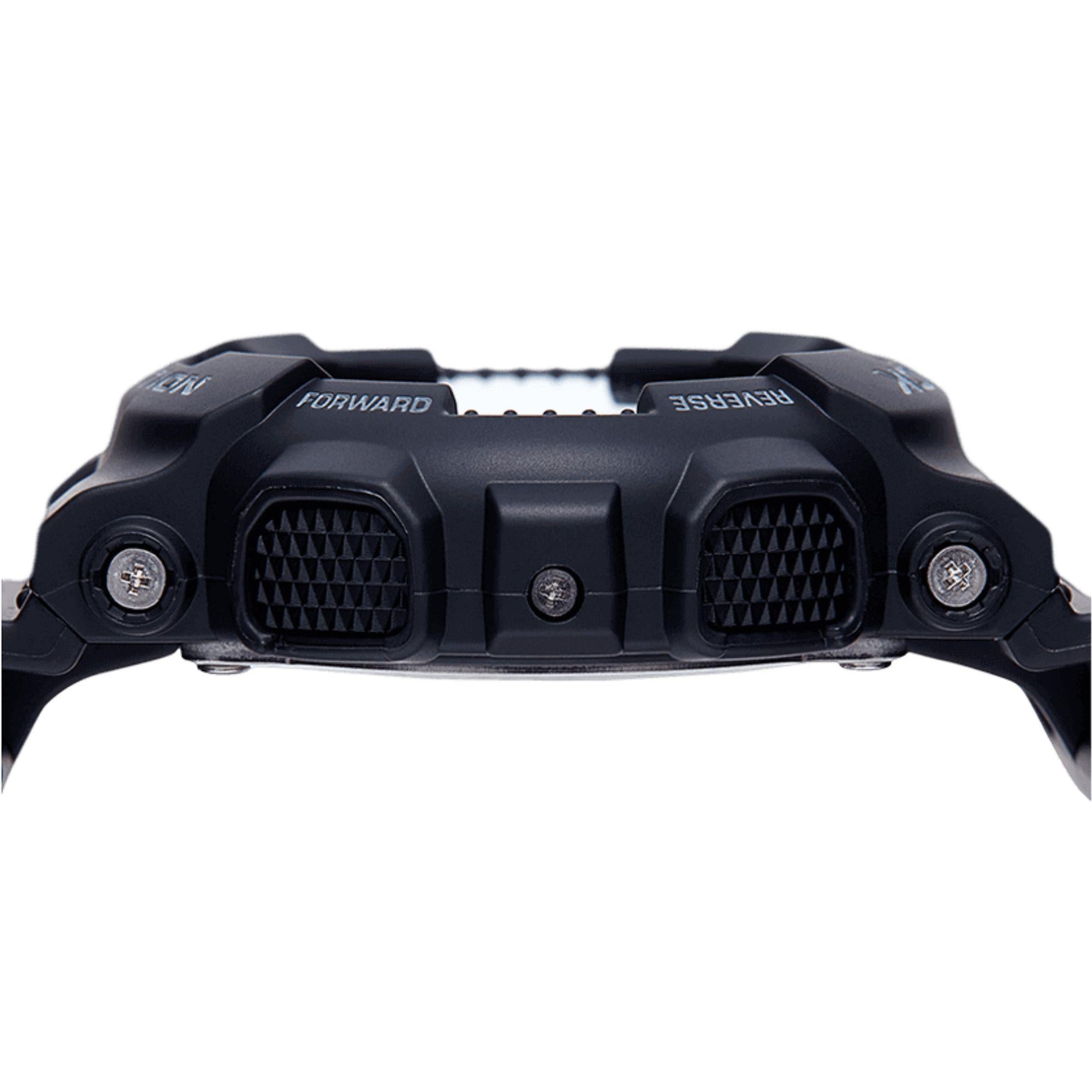 Casio G-Shock Analogu-Digital Schwarzes Zifferblatt Schwarzes Harzarmband Herrenarmbanduhr GA-140-1A1ER