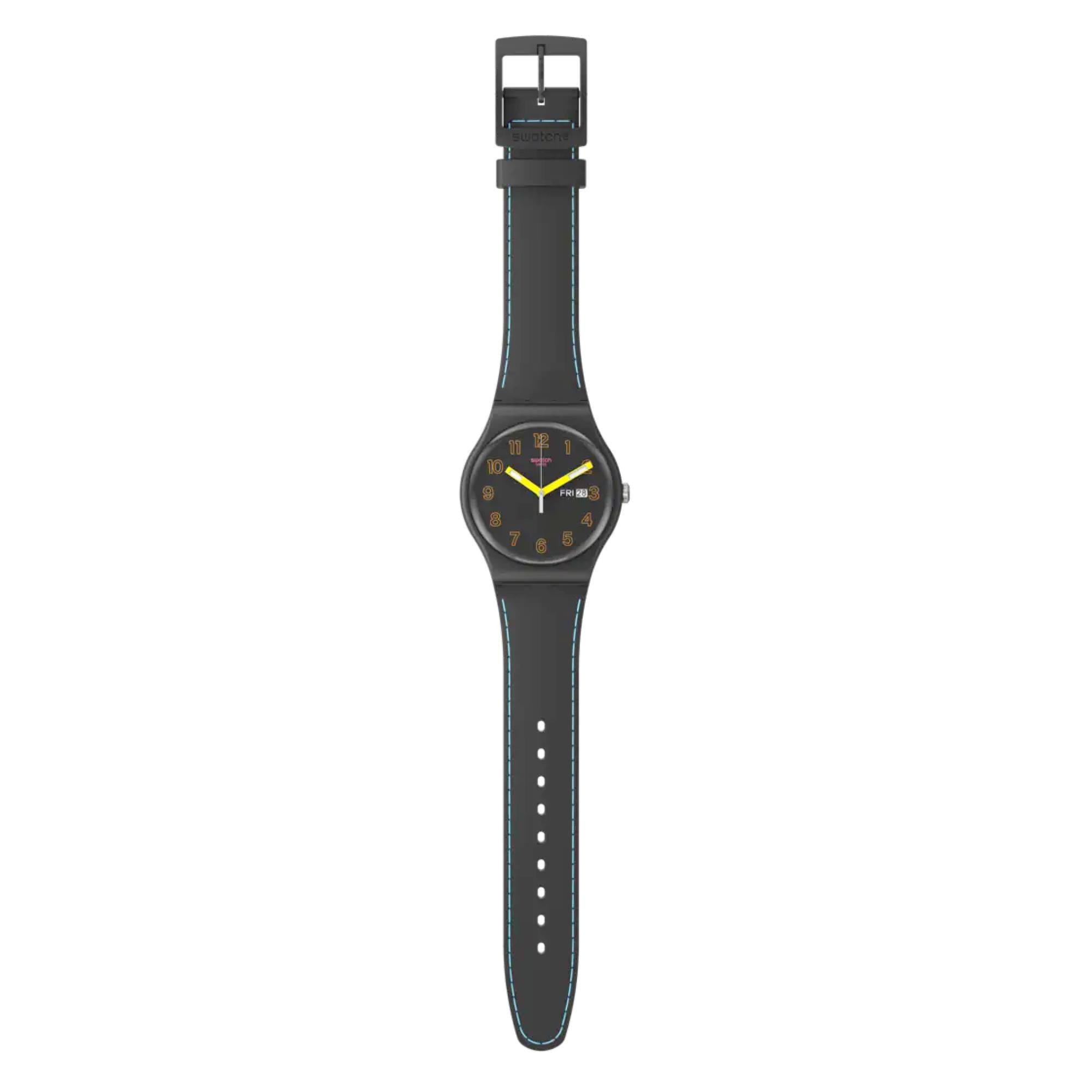 Swatch The January Collection 'Dark Glow' Quarz Uhr SO29B707