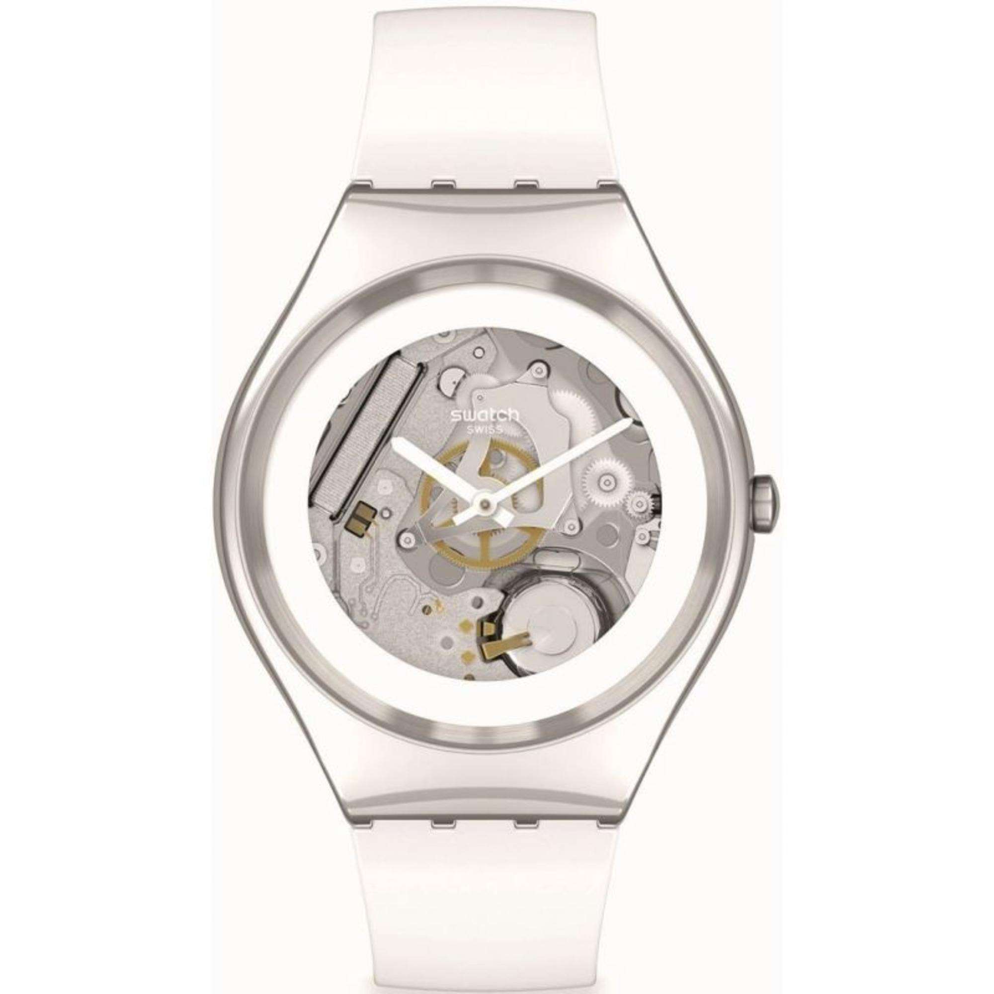 Swatch PURE WHITE IRONY Herren Uhr SYXS138