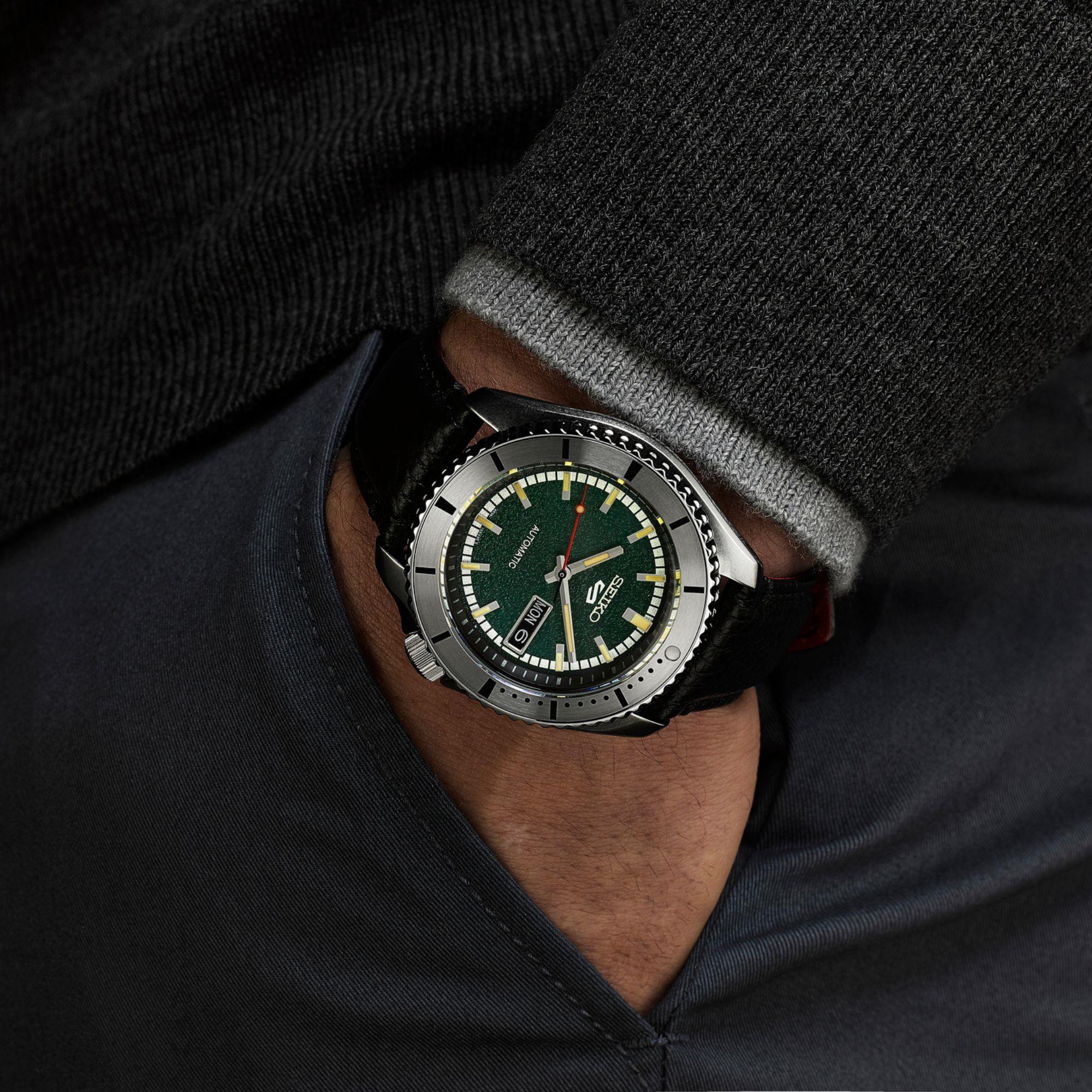 Seiko 5 Sports x Masked Rider Double Anniversary Limited Edition Automatic Black Dial Men's Watch SRPJ91K1