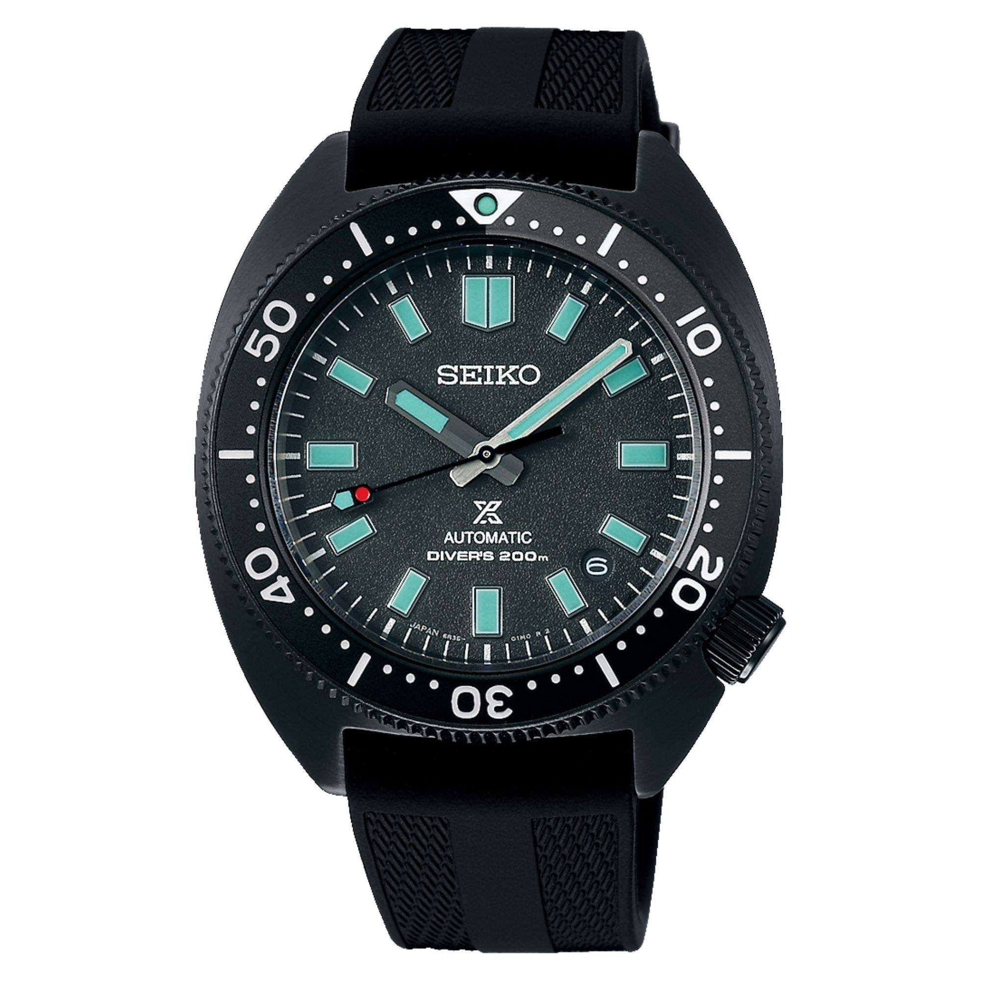 Seiko Prospex Black Series Night Turtle Automatik Schwarzes PVD Herren Uhr SPB335J1