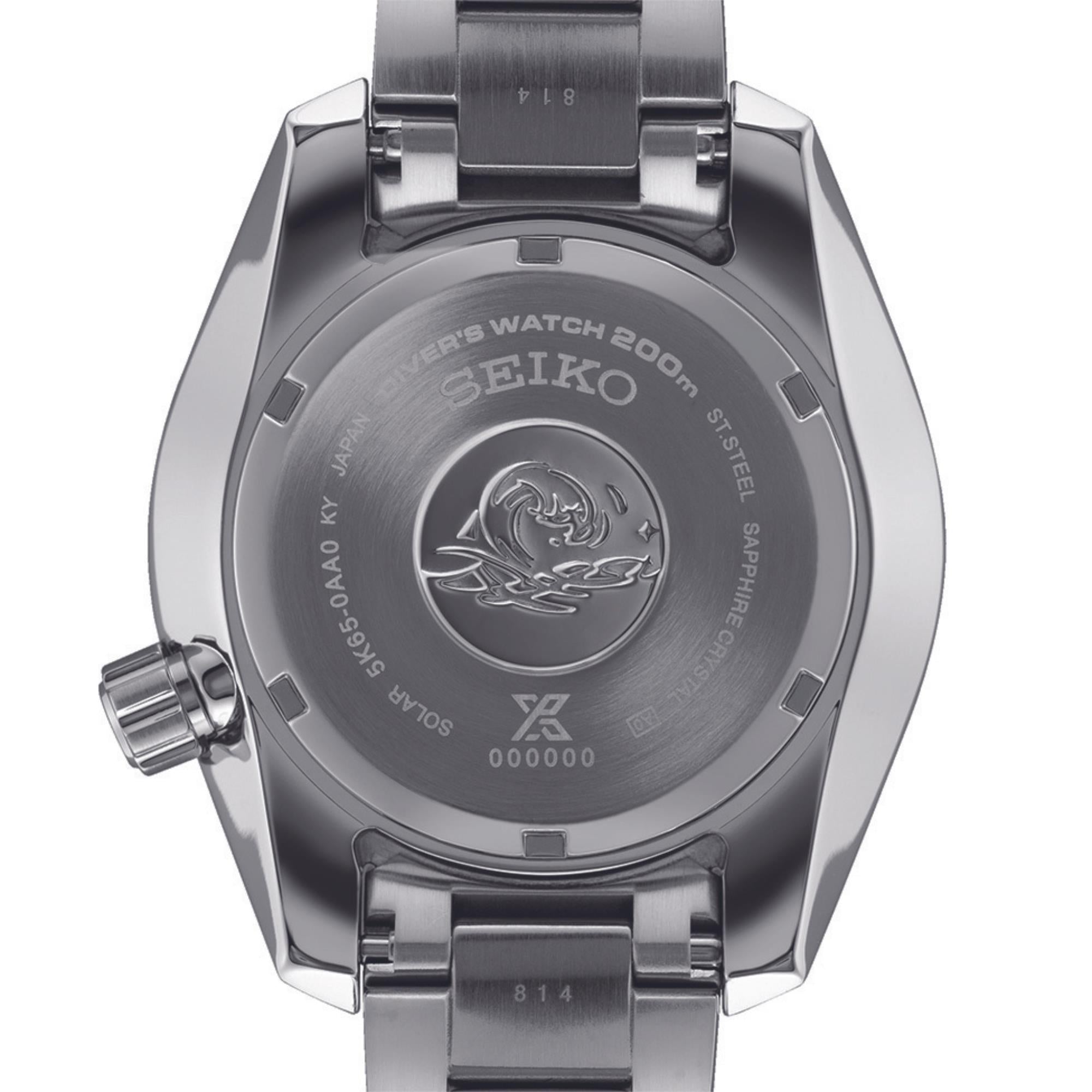Seiko Prospex Aqua Sumo GMT Blaues Zifferblatt Edelstahlarmband Herrenuhr SFK001J1