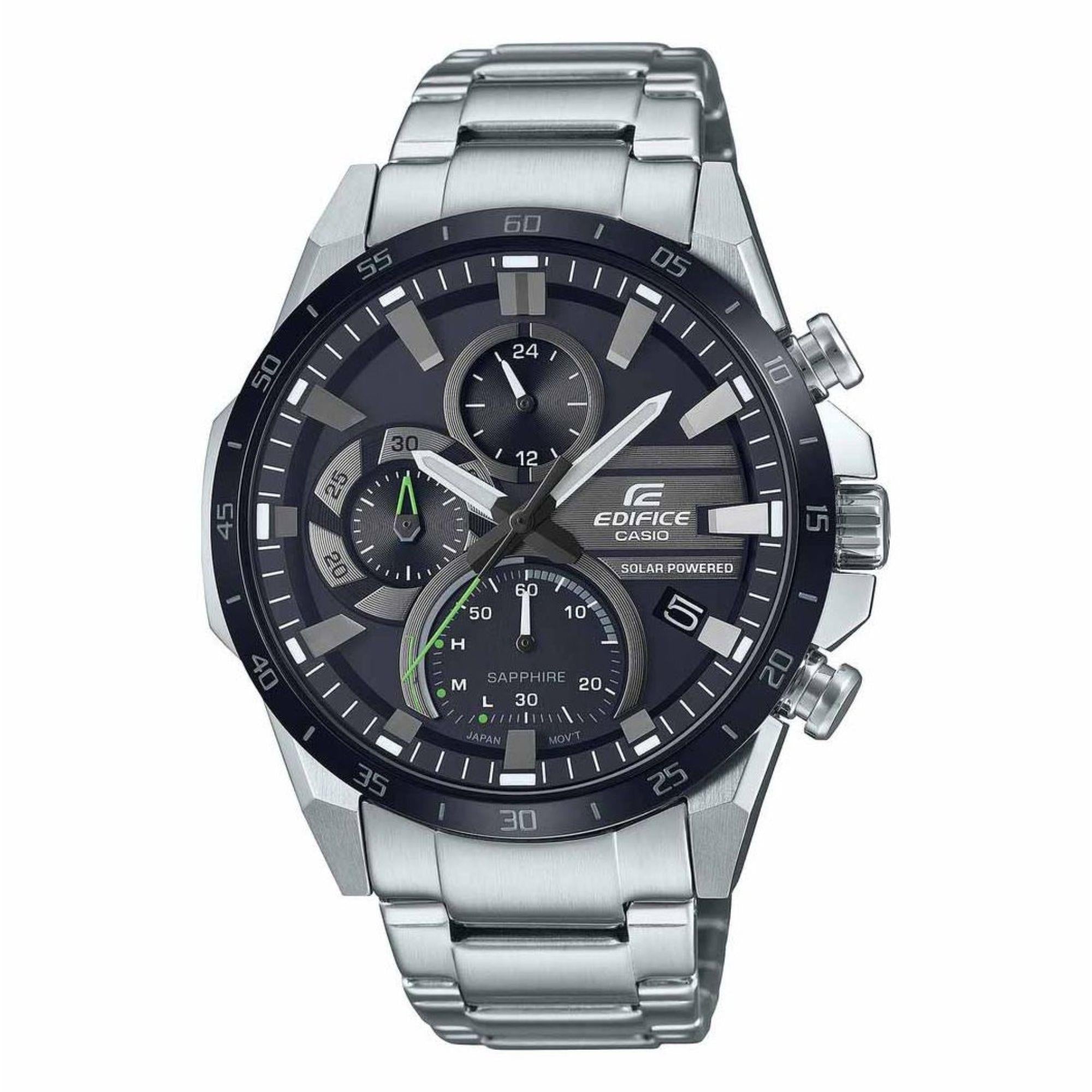 Casio Edifice Chronograph Schwarzes Zifferblatt Edelstahlarmband EFS-S620DB-1AVUEF