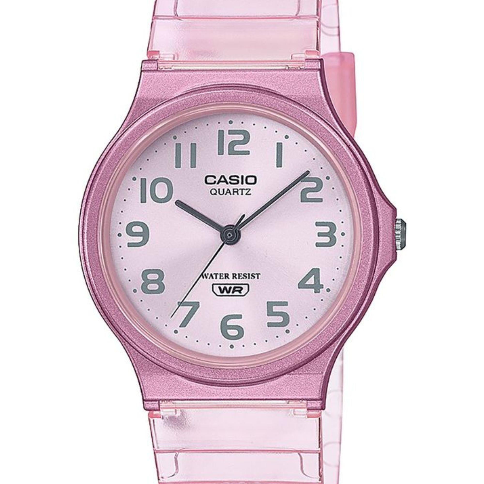 Casio Collection Pink Skeleton Serie Uhr MQ-24S-4BEF