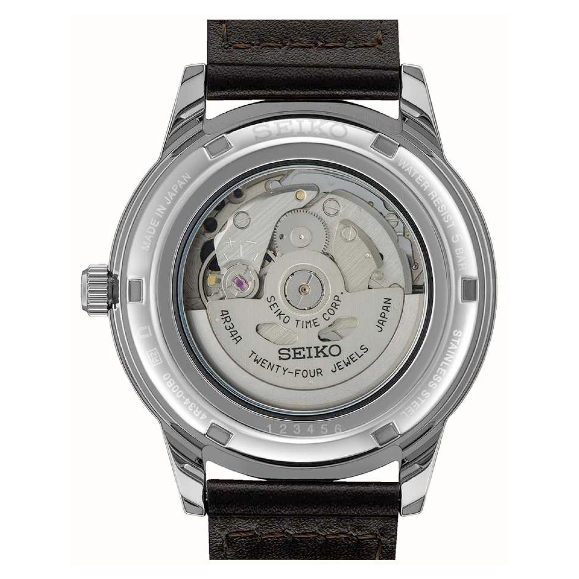 Seiko Presage ‘Fume’ Stil 60er Road Trip GMT Automatik Braunes Zifferblatt Herren Uhr SSK013J1
