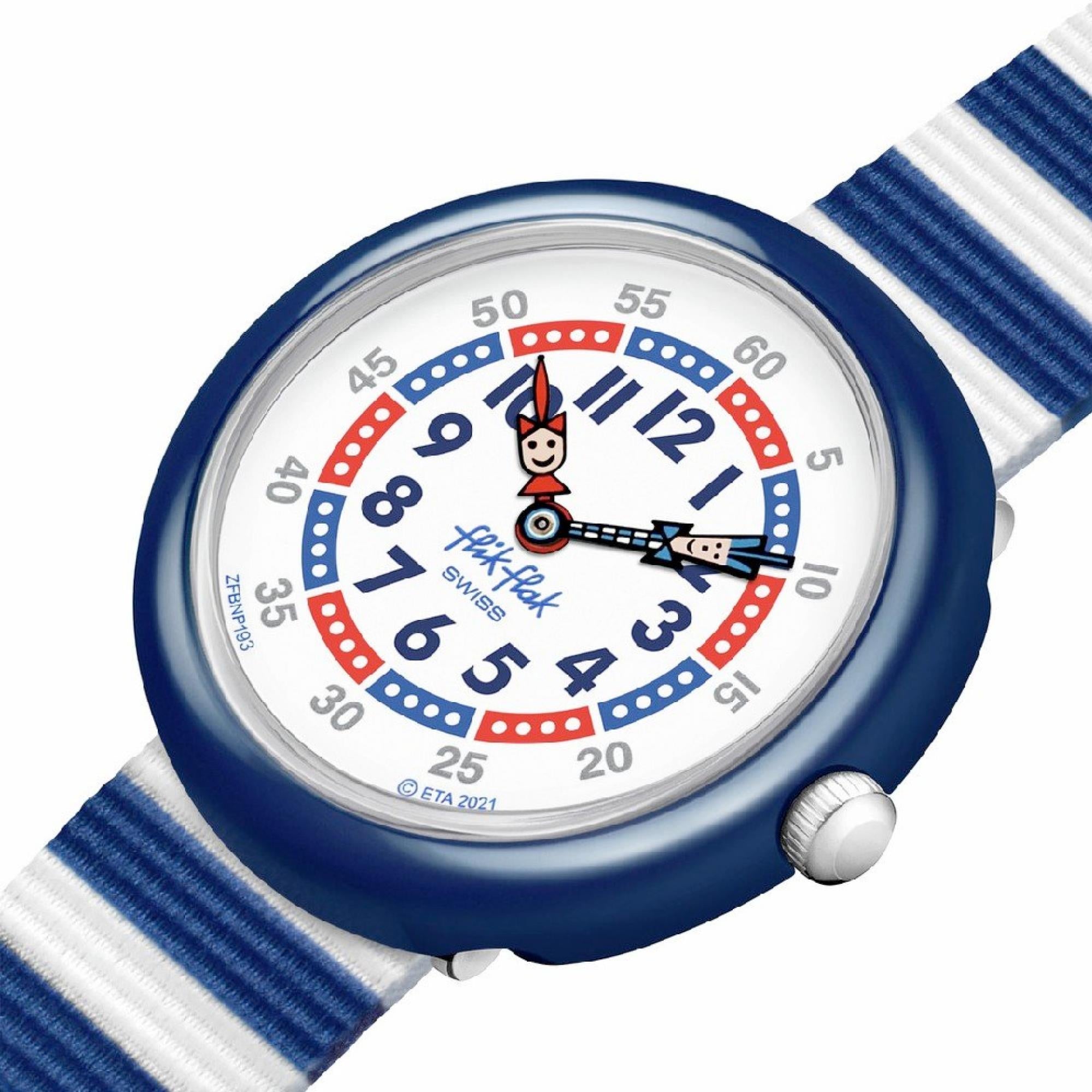 Flik Flak Little Boat Colour My Life Childrens Watch FBNP193
