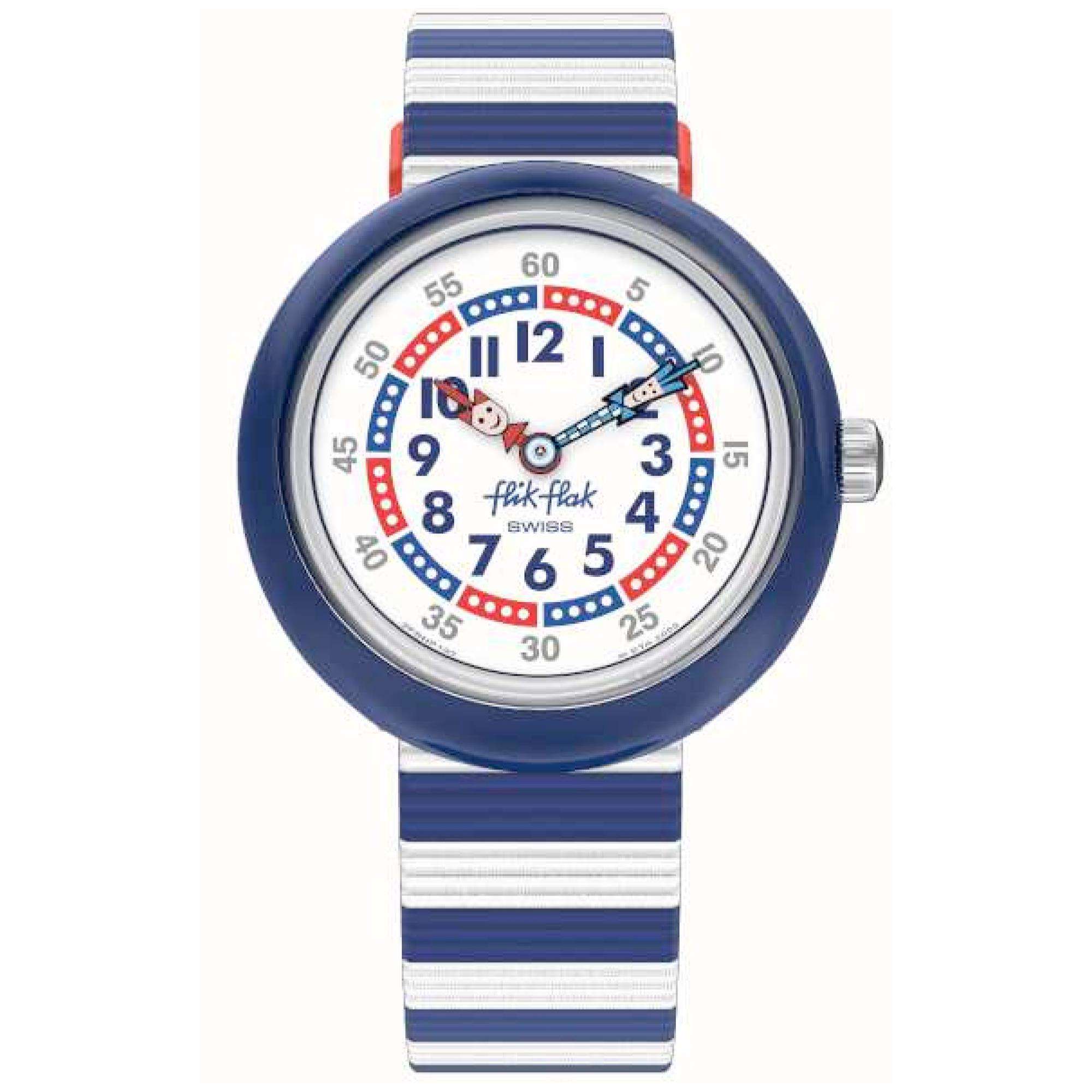 Flik Flak Little Boat Colour My Life Childrens Watch FBNP193