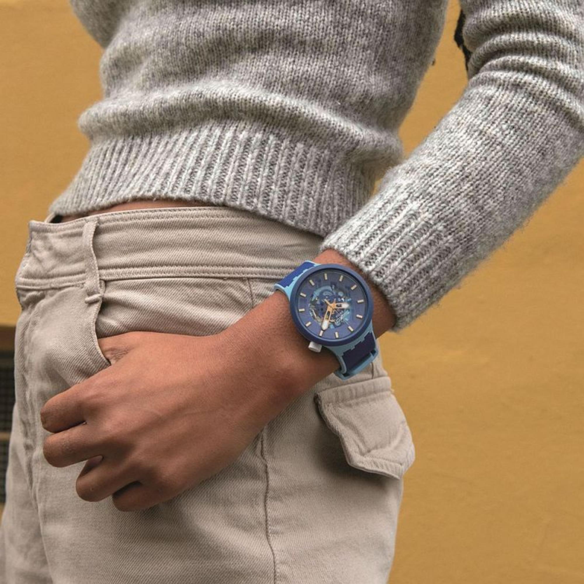 Swatch BOUNCING BLUE Big Bold Uhr SB05N105