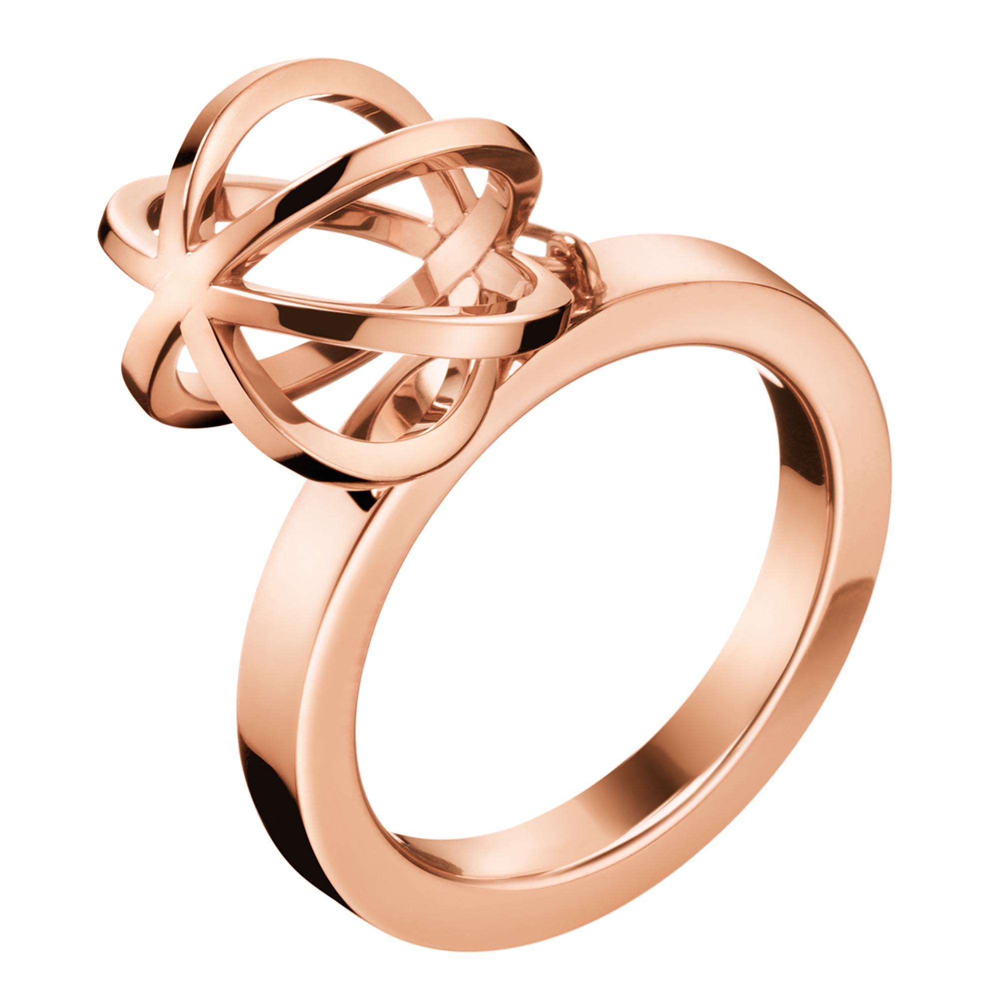 Calvin Klein Roségold Show Ring Damen Schmuck Mittel (Größe N) KJ4XPR100207