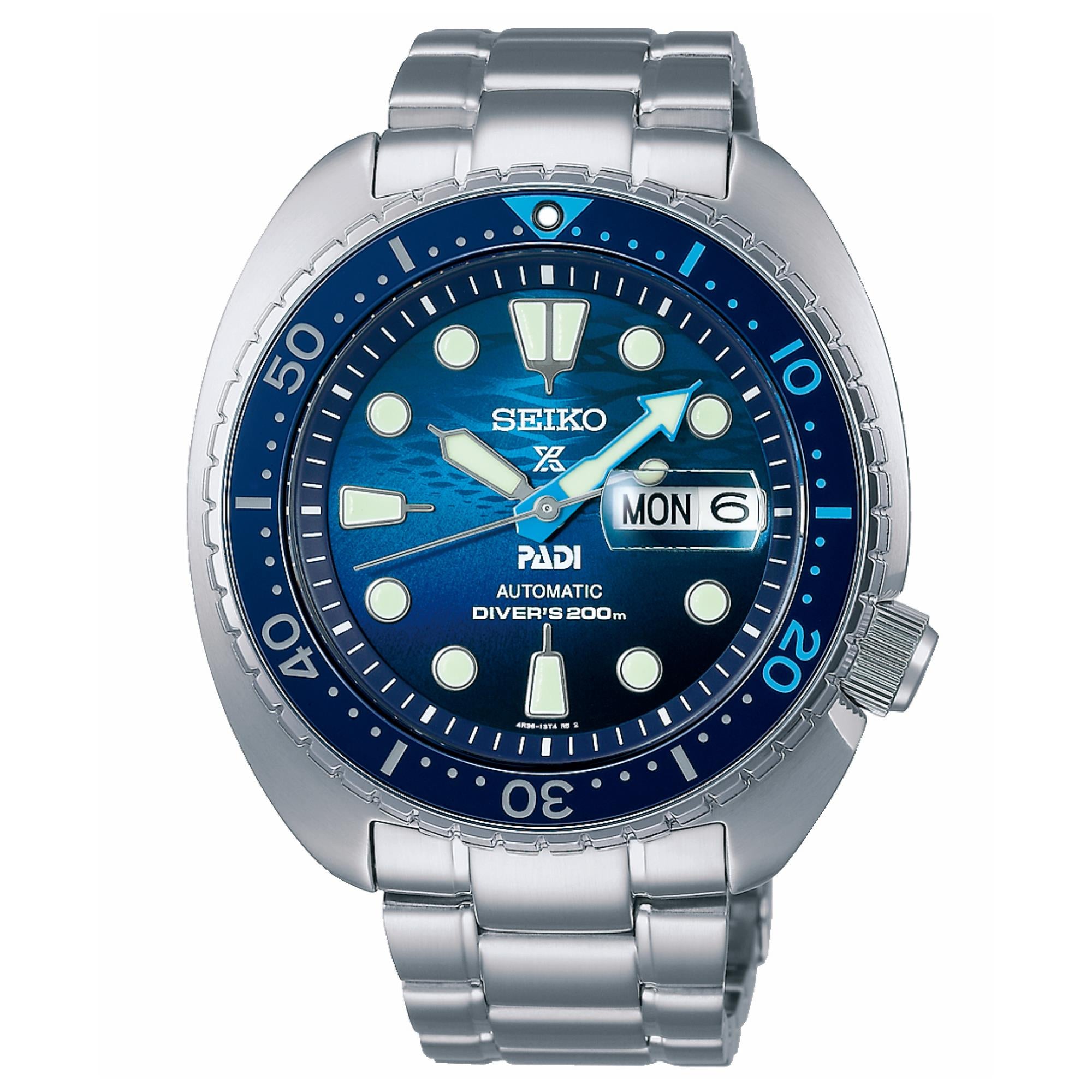 Seiko Prospex ‘Great Blue’ King Turtle PADI Blaues Zifferblatt Herren Uhr SRPK01K1
